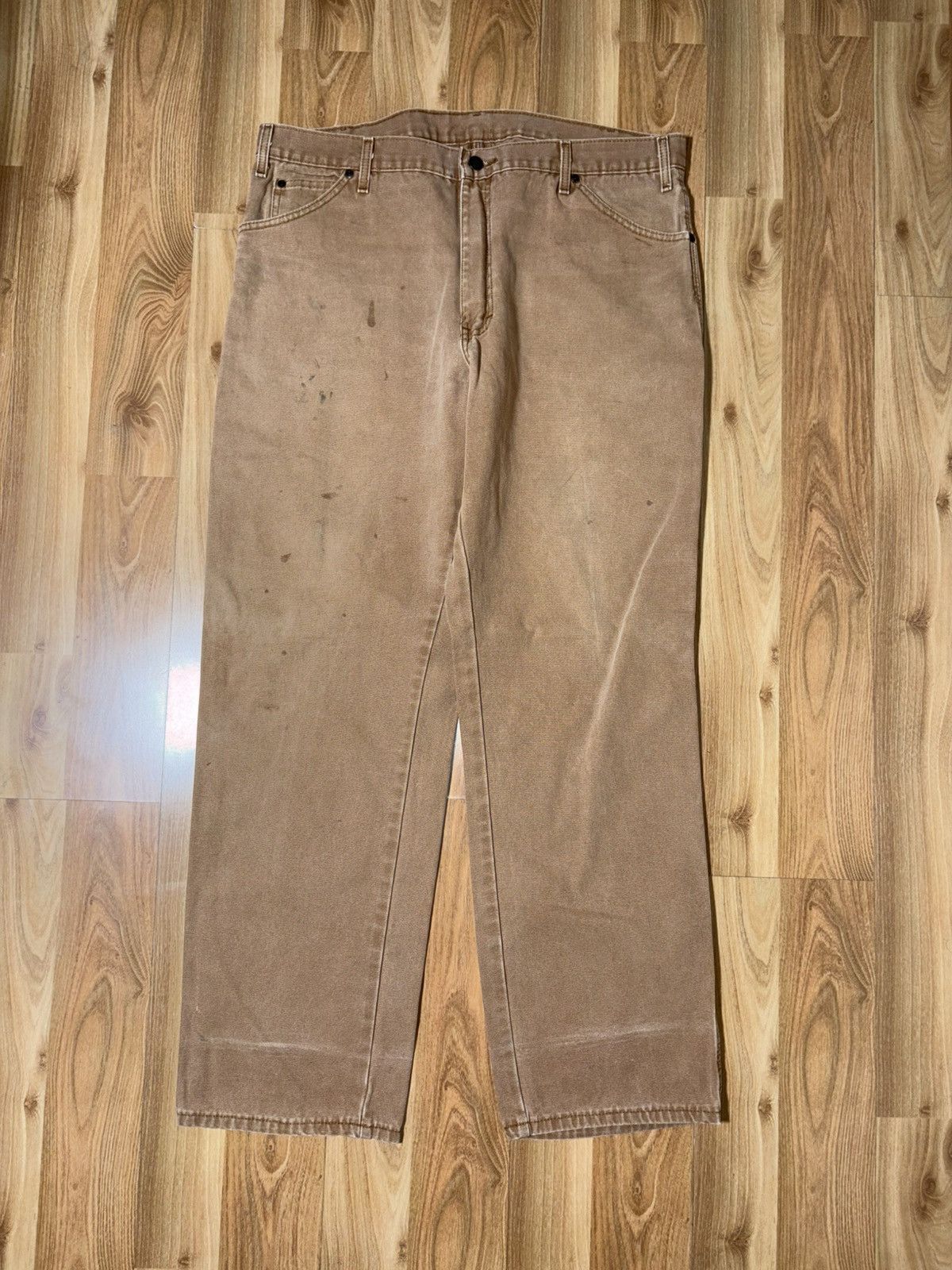 Dickies VTG Dickies Duck Canvas Carpenter Sun Faded Distressed pants Size US 36 / EU 52 - 1 Thumbnail