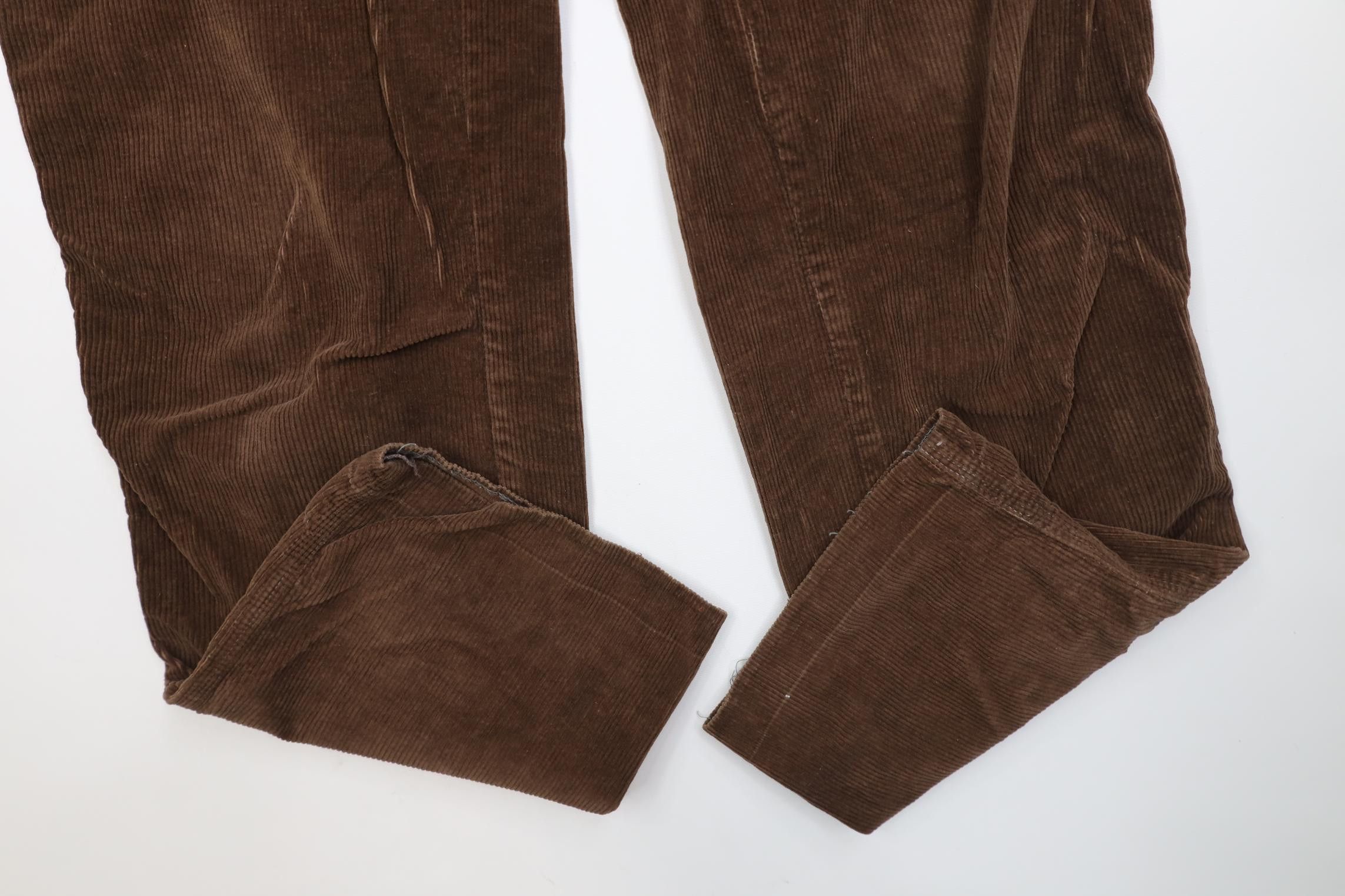 Vintage Vintage 70s Streetwear Straight Leg Corduroy Pants Brown Size 34" / US 12 / IT 48 - 5 Thumbnail