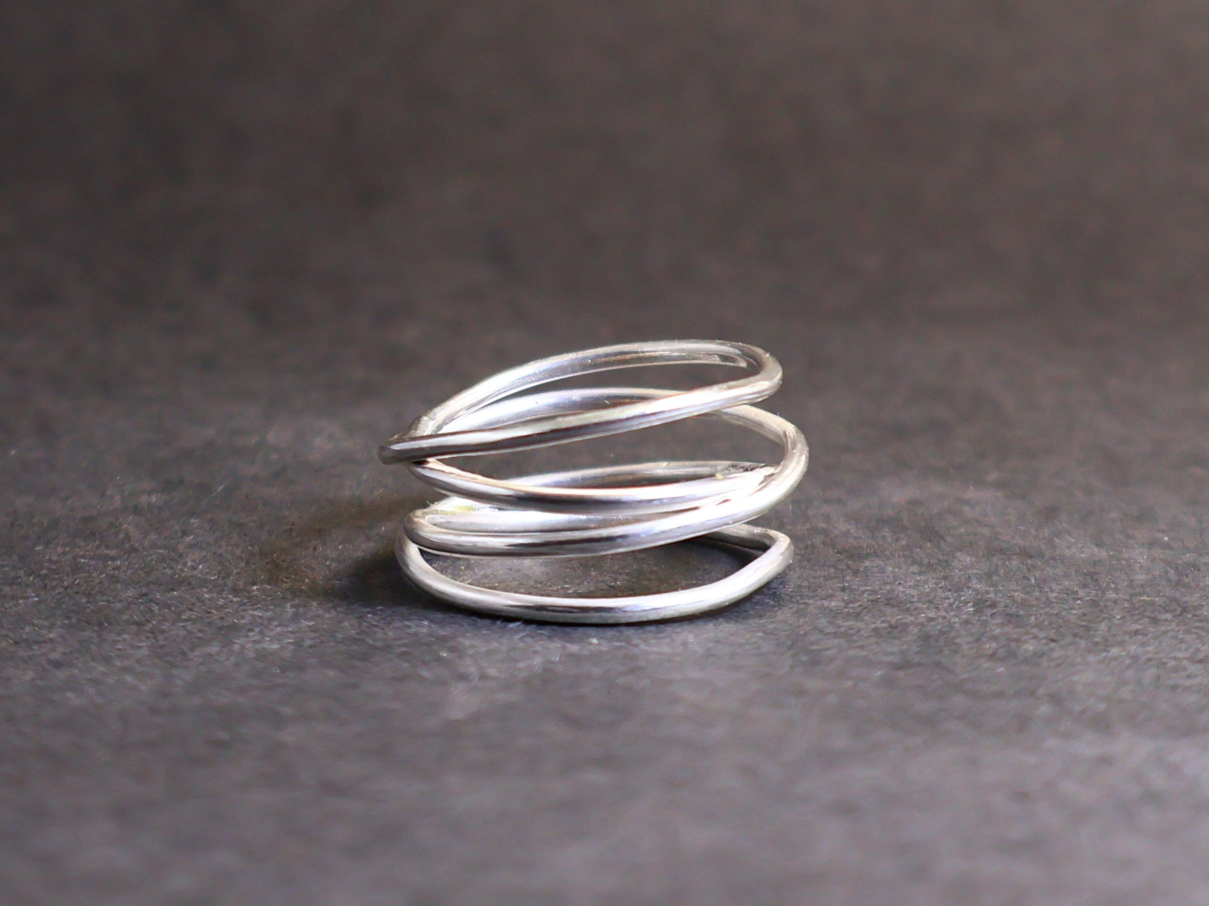 Handmade Rolling Ring, Rolling Band Ring, Handmade Sterling Silver, Size ONE SIZE - 3 Thumbnail