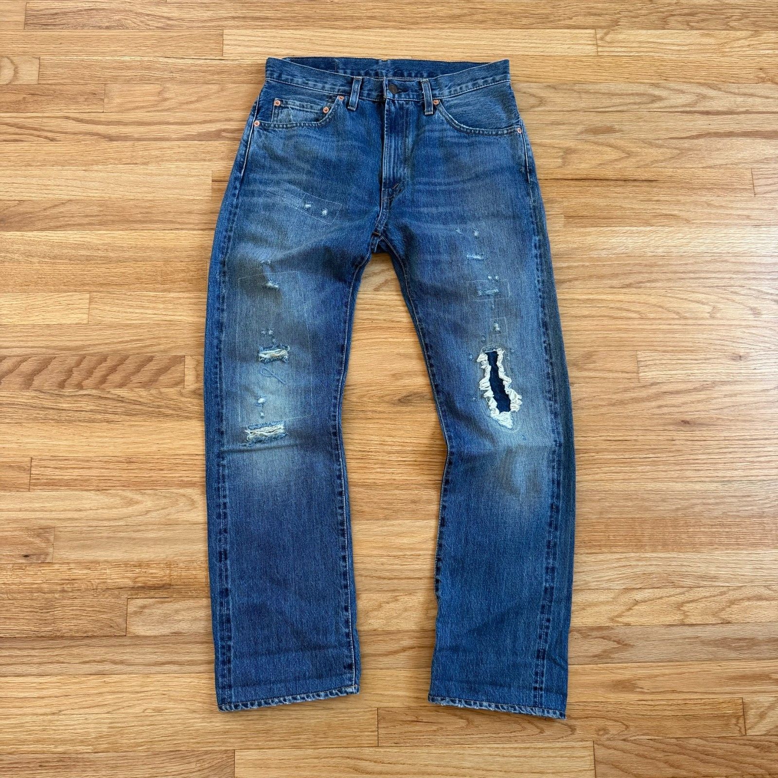 Levi's Vintage Clothing Levi's Vintage Clothing LVC 505 1967 Repaired Selvedge Denim Size US 32 / EU 48 - 1 Thumbnail
