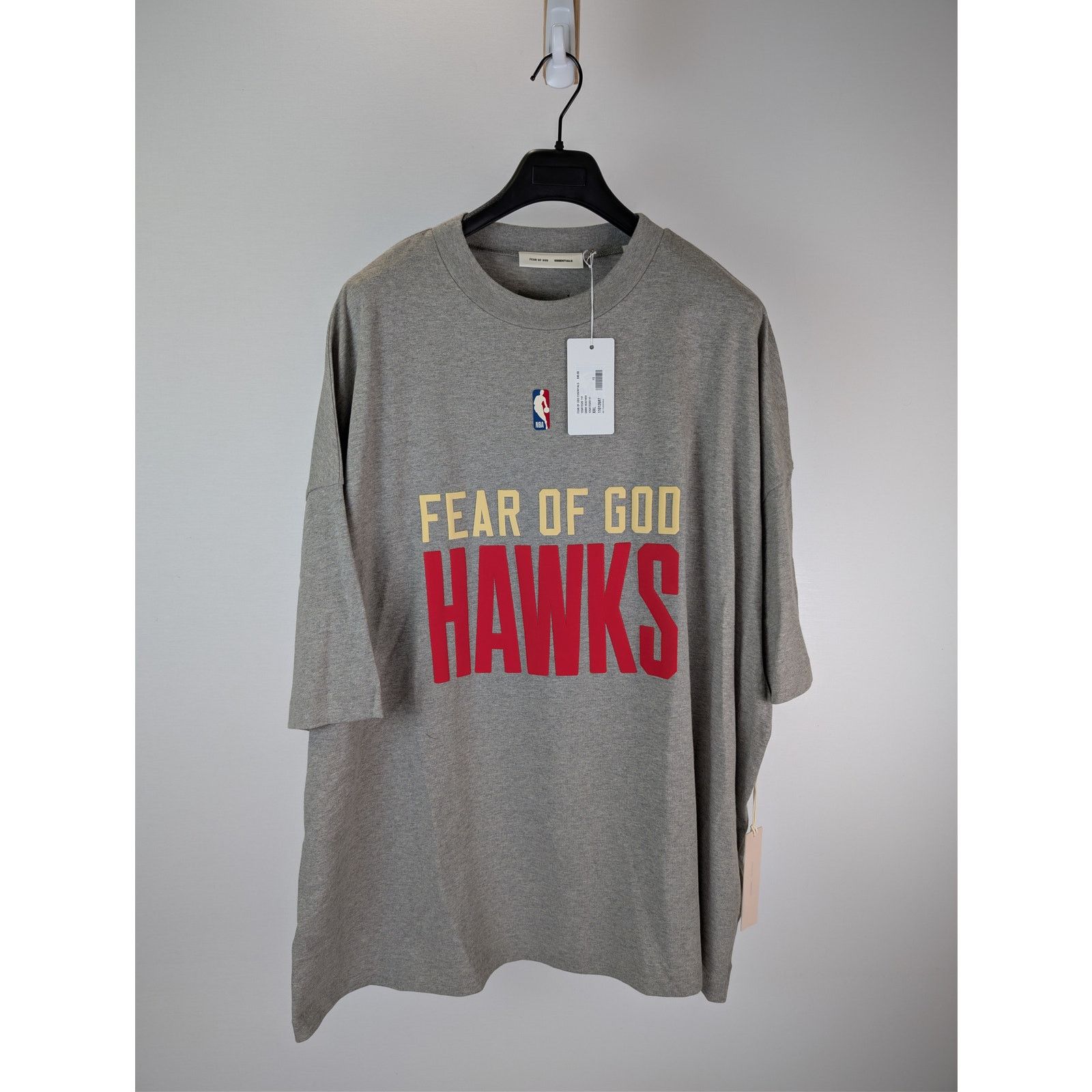 Fear of God o1rshd1 Atlanta Hawks NBA Tee Shirt in Dark Heather Size US XXL / EU 58 / 5 - 8 Thumbnail