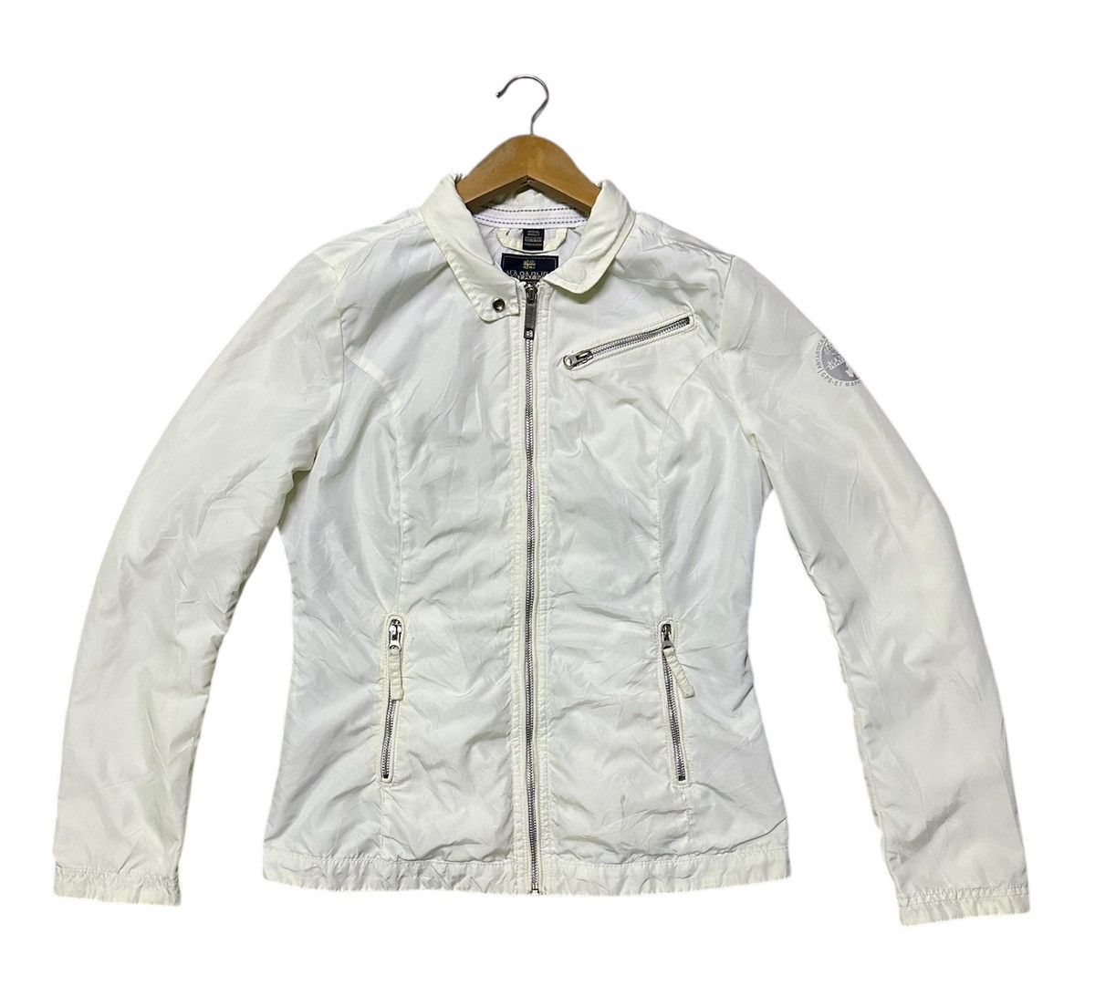 Napapijri Napapijri women's white lightweight zip-up jacket Size S / US 4 / IT 40 - 6 Thumbnail
