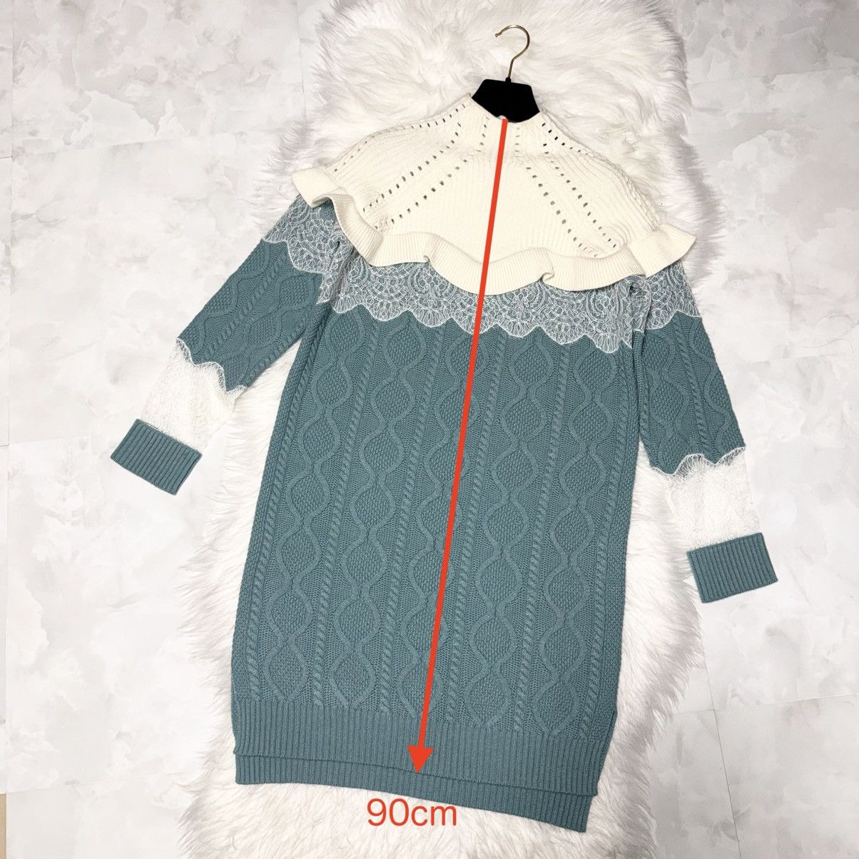Fendi Authentic Fendi floral lace panel long-sleeve knit dress 38 Size XS / US 0-2 / IT 36-38 - 8 Thumbnail