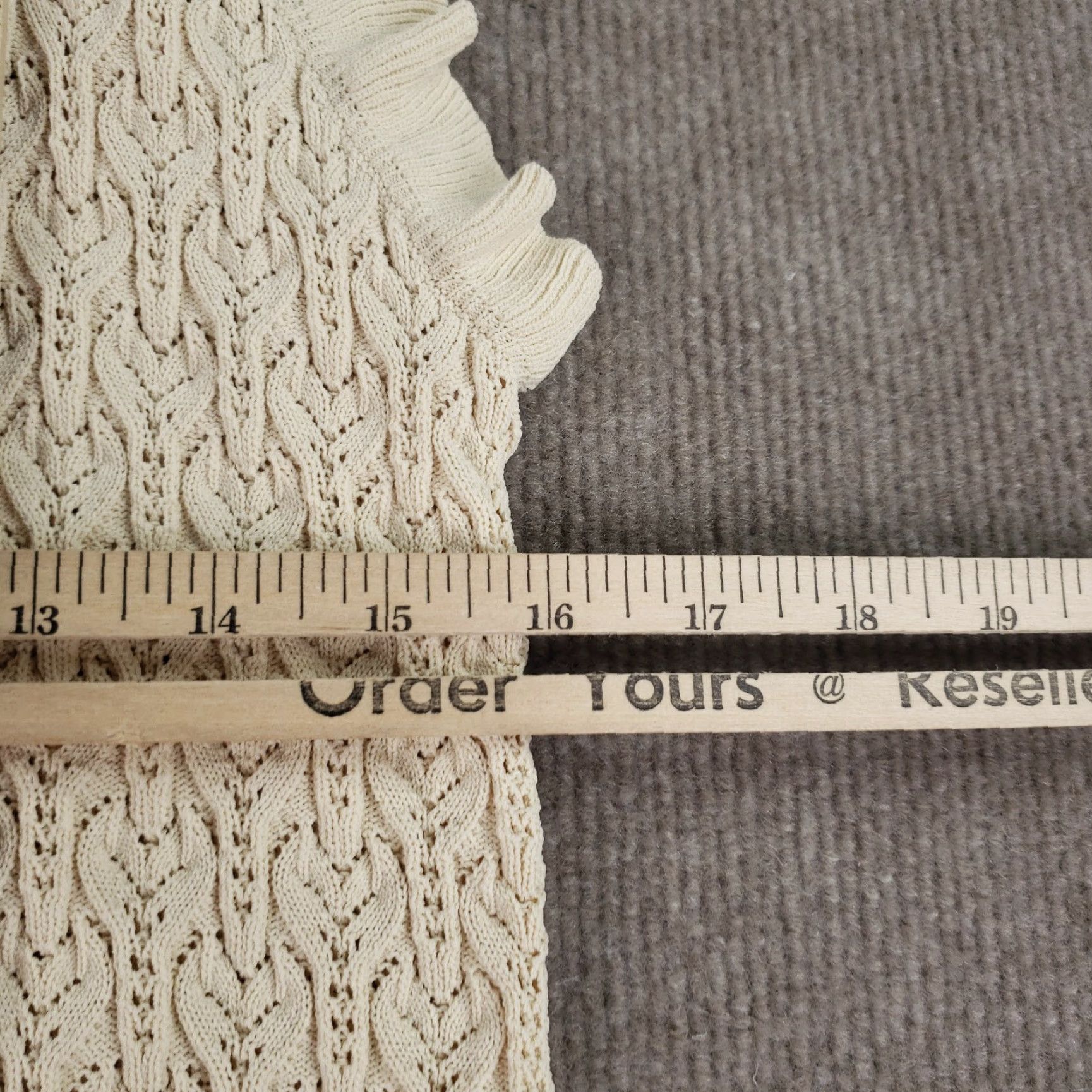 Anthropologie Current Air Dress Womens XL Beige Brown Layered Ruffled Midi Dress Size XL / US 12-14 / IT 48-50 - 3 Thumbnail