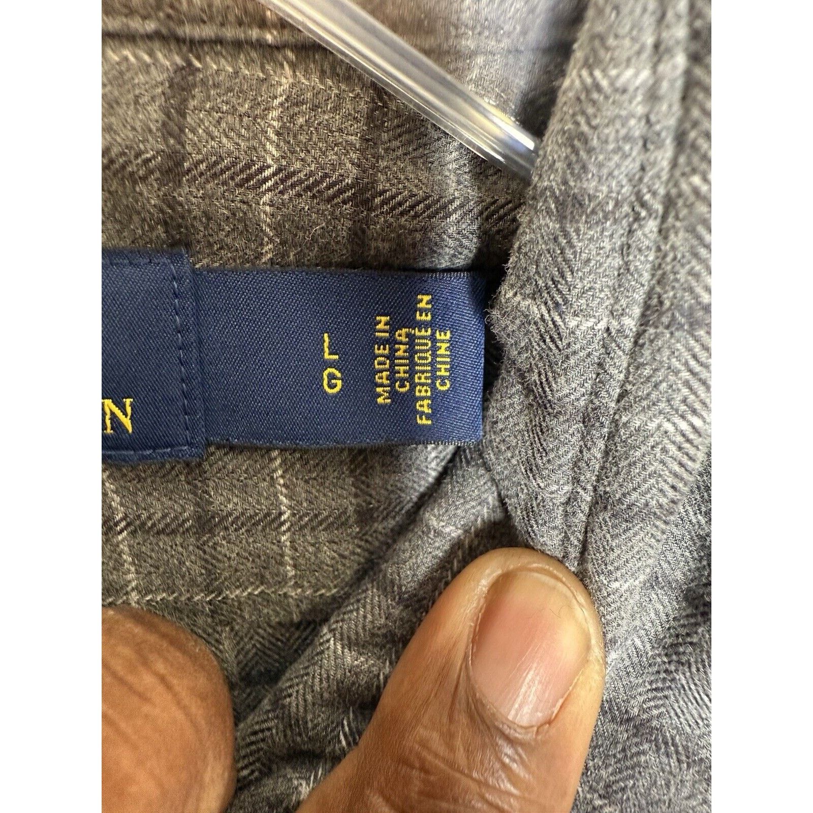 Ralph Lauren Polo Ralph Lauren Button Down Shirt Gray Men’s Large Plaid Size US L / EU 52-54 / 3 - 4 Thumbnail