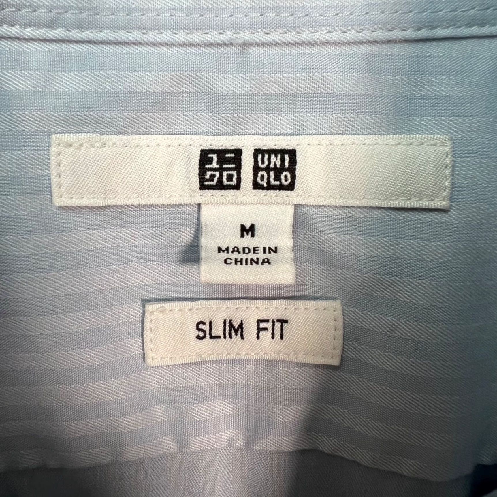 Uniqlo Uniqlo Mens Slim Fit Light Blue Striped Button-Down Shirt Cotton Blend Small to Medium Casual Shirt Mens Regular Size M Blue Shirt Size US M / EU 48-50 / 2 - 3 Thumbnail