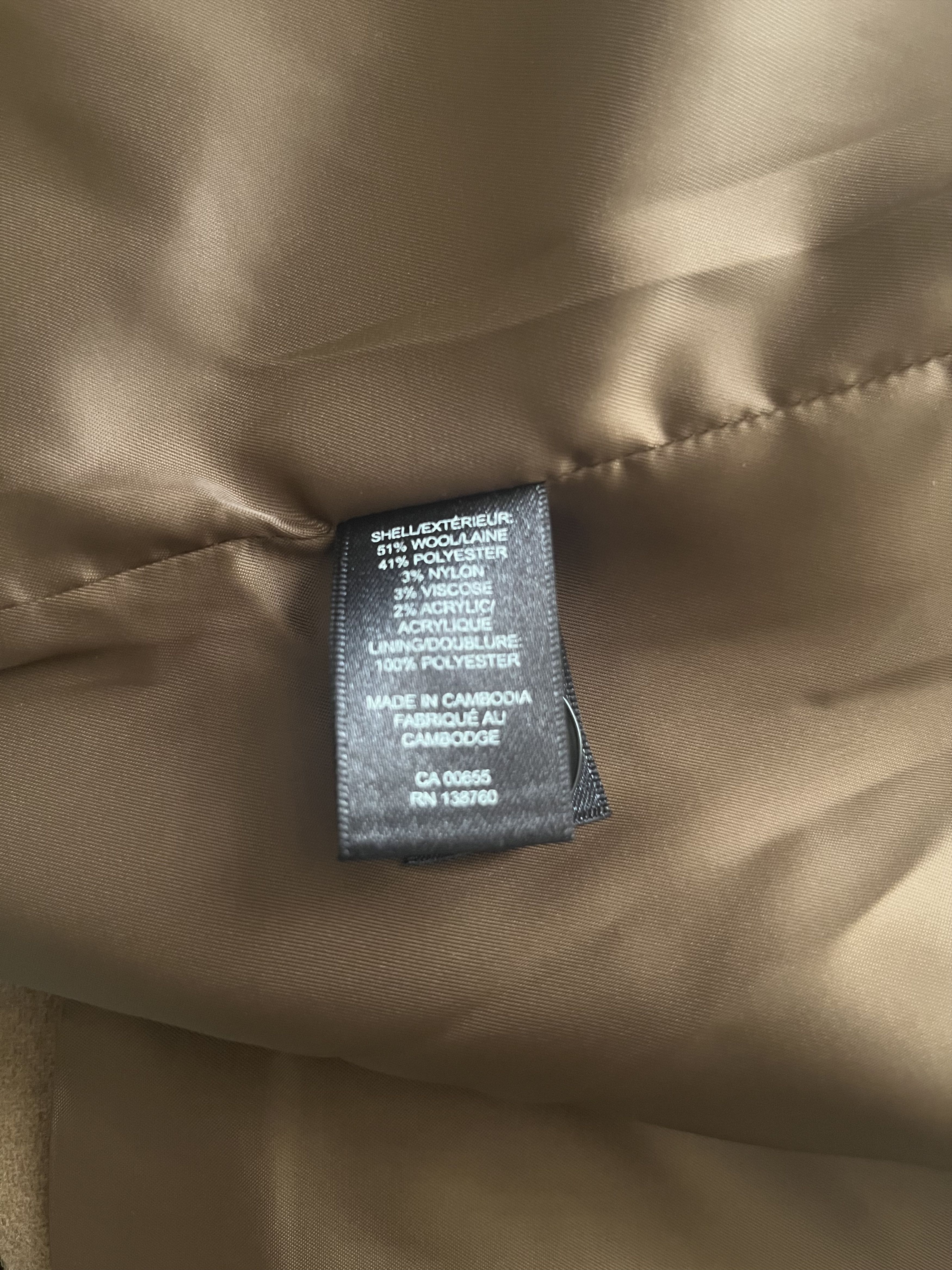 RW&CO. RW&CO Camel Wool Heavy Topcoat Overcoat Size US S / EU 44-46 / 1 - 7 Thumbnail