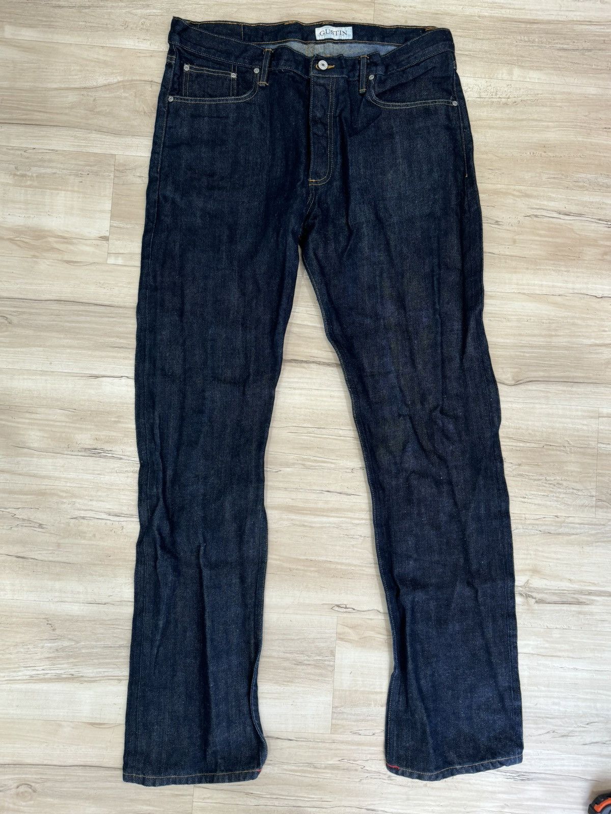 Gustin Men's GUSTIN Selvedge jeans 40 X 34 California Straight Raw Size US 40 / EU 56 - 1 Thumbnail