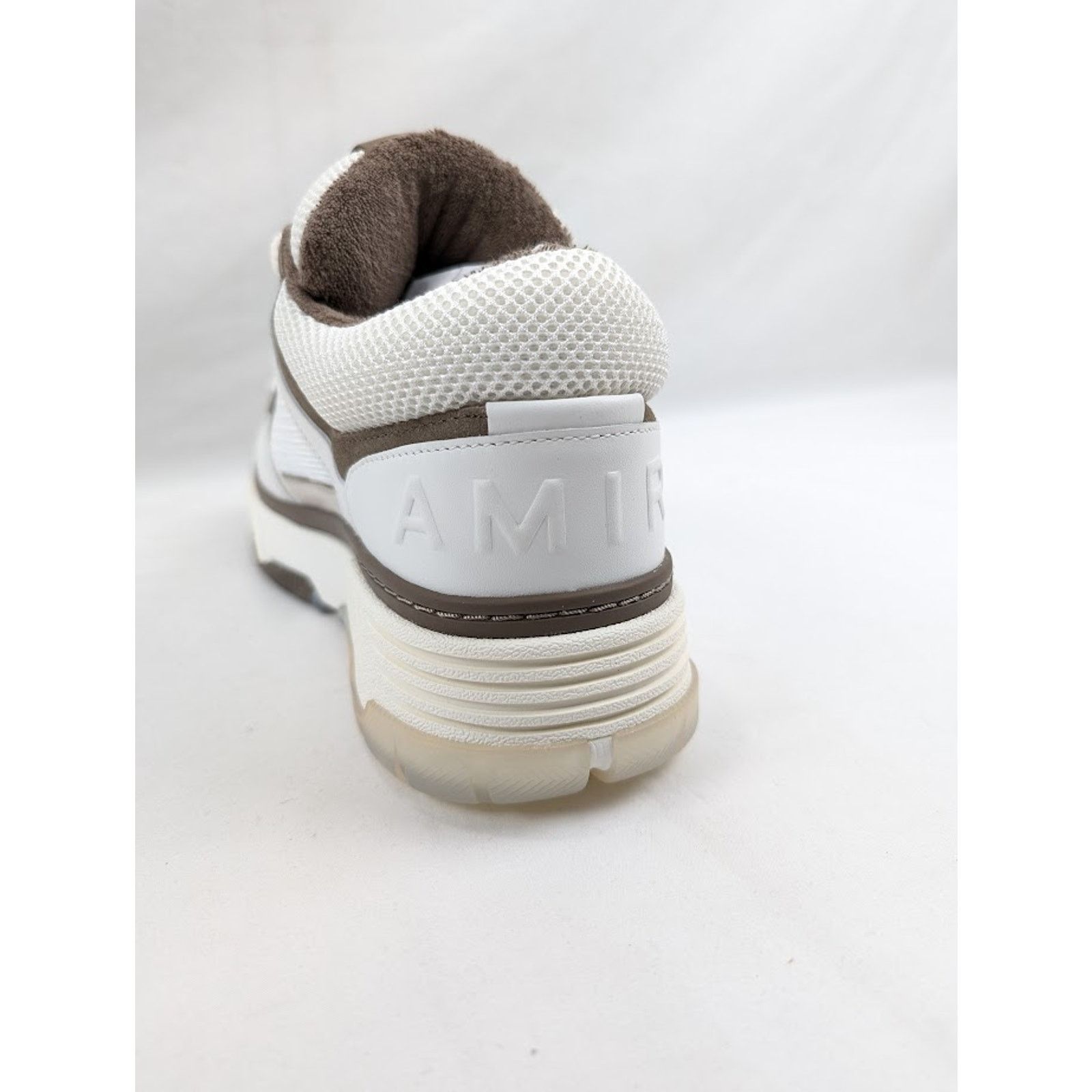 Amiri o1rshd1 Q:2 / MA-1 Leather Sneakers in White/Brown Size US 12 / EU 45 - 10 Thumbnail