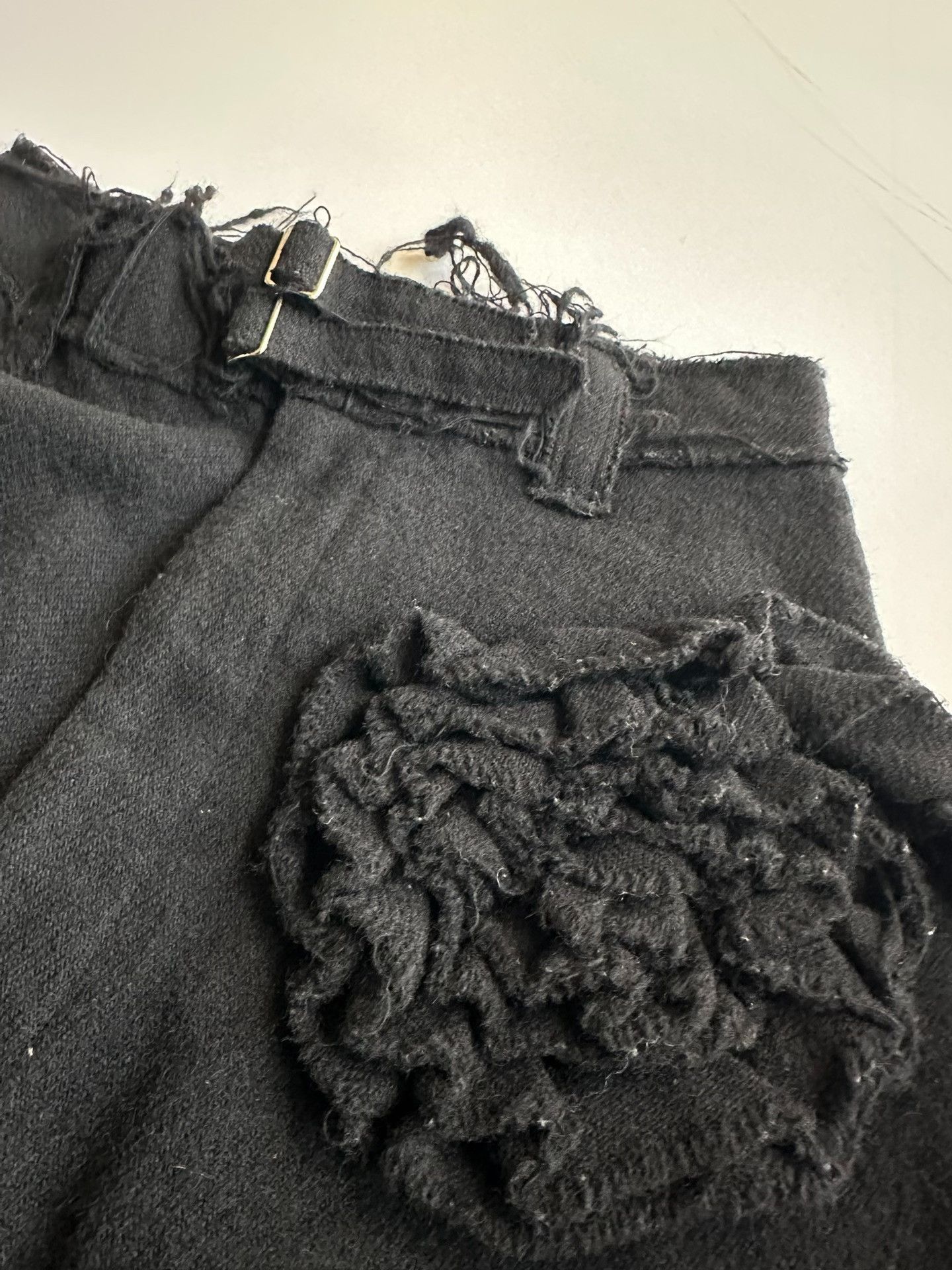 Comme des Garcons Comme des Garcons size s TRICOT Floral Wool Trousers| Size 26" / US 2 / IT 38 - 6 Thumbnail