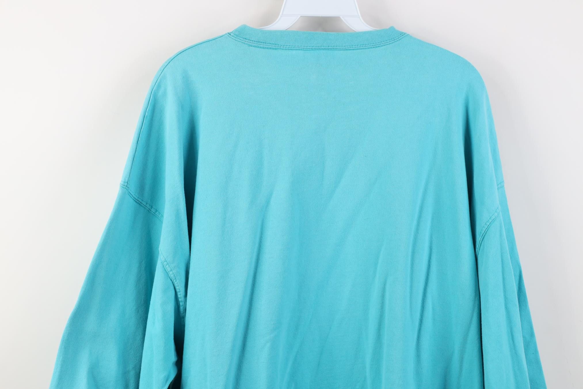 Vintage Vintage 90s Streetwear Heavyweight Cotton T-Shirt Blue USA Size US XXL / EU 58 / 5 - 14 Thumbnail