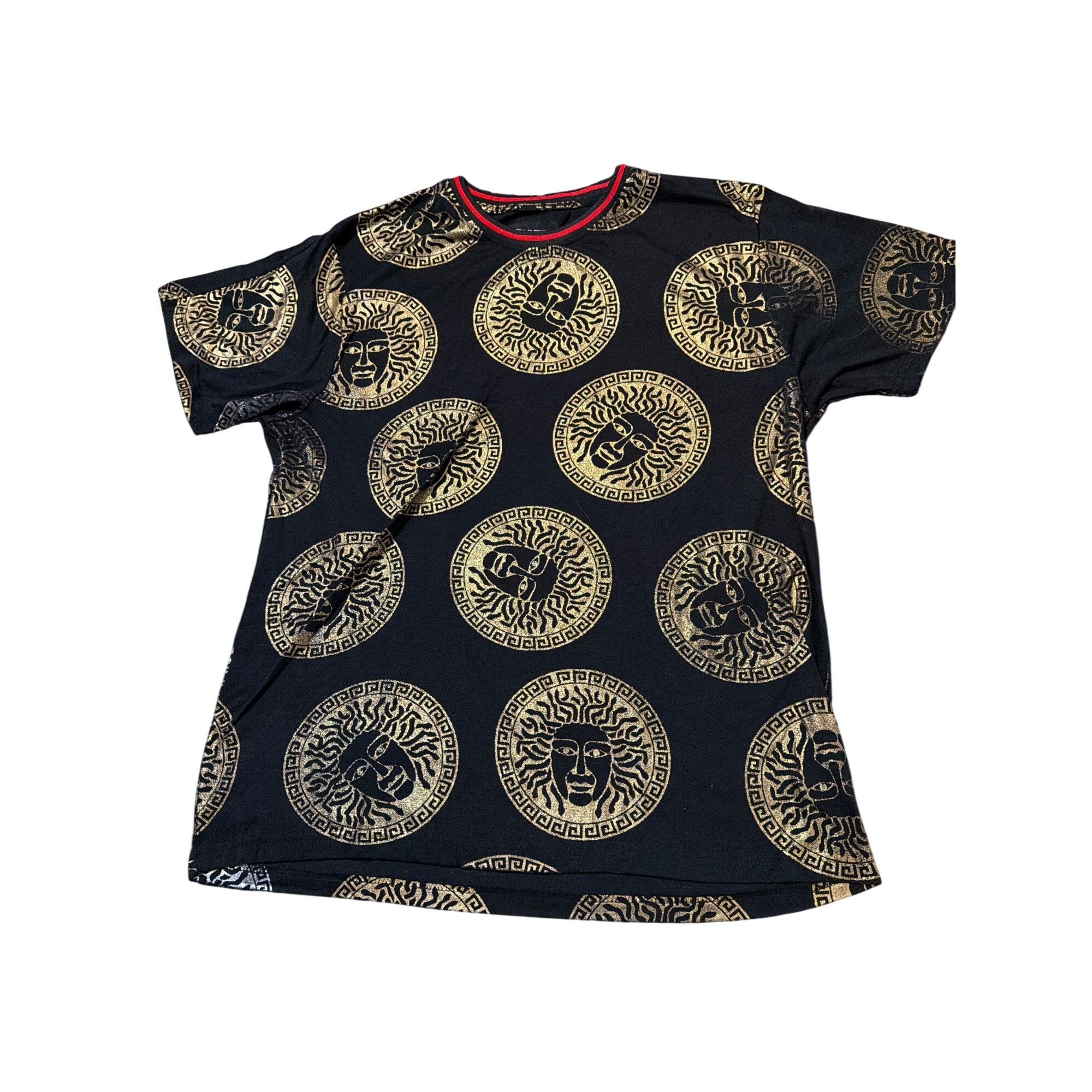 Other Drill Clothing Company Black Shirt Gold Medusa Medallion Gra Size US XL / EU 56 / 4 - 1 Thumbnail
