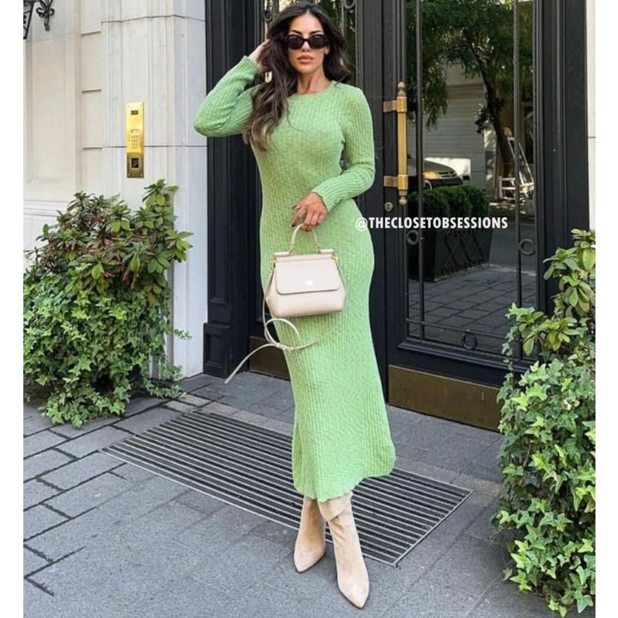 Mango MANGO Ribbed Knit Maxi Dress NWT – Blogger Favorite – Size 8 Size M / US 6-8 / IT 42-44 - 2 Thumbnail