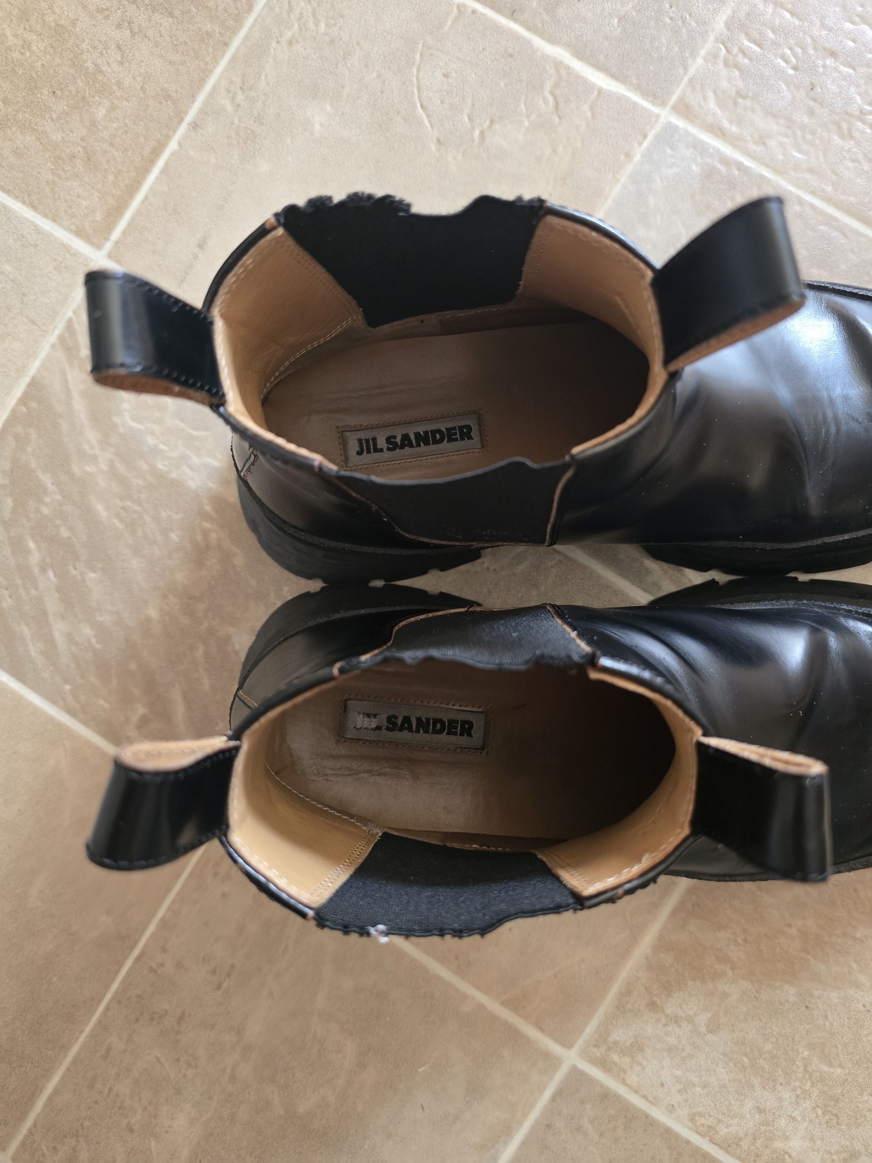 Jil Sander Jil Sander Black Leather Chunky Chelsea Boots Size US 10 / EU 43 - 4 Thumbnail
