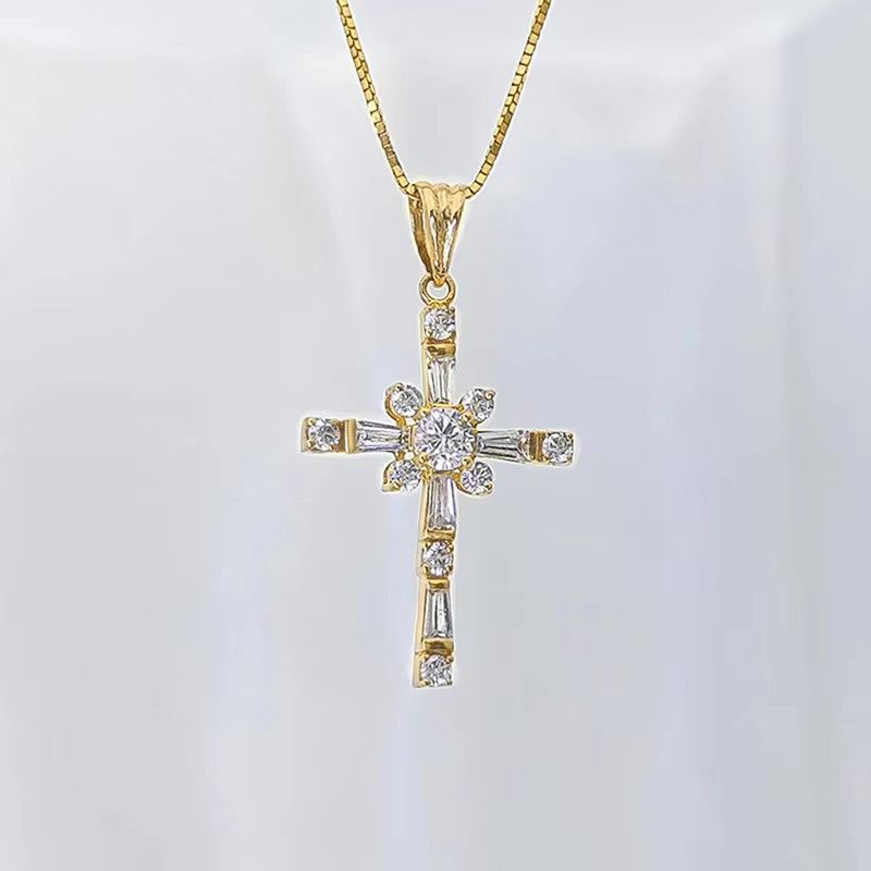Jewelry Fashionable Cross Pendant Necklace Size ONE SIZE - 3 Thumbnail