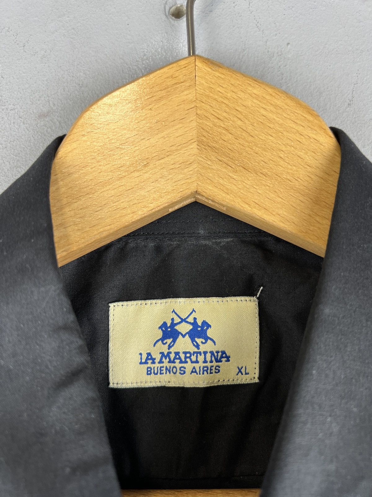 La Martina Vintage Shirt Button Up La Martina Maserati Big Logo Polo Size US XL / EU 56 / 4 - 4 Thumbnail