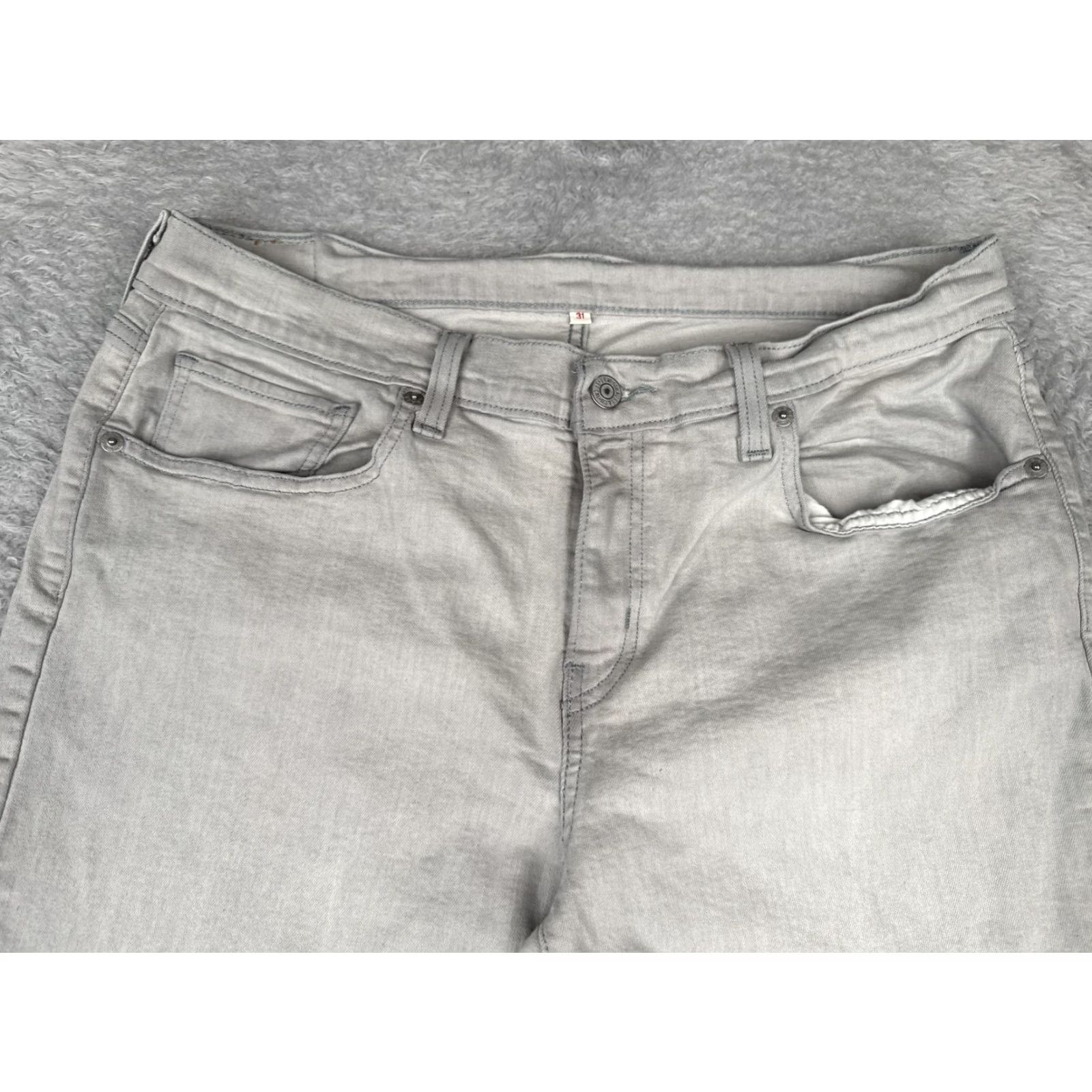 Levi's Levi's Jeans Mens 31x22 Gray Denim Wide Leg High Rise Cotton Blend Long Pants Vintage: No Size 24" / US 00 / IT 34 - 4 Thumbnail