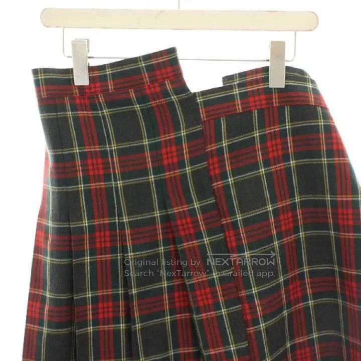Comme des Garcons Comme Des Garcons size S Vintage Asymmetrical Plaid Pleate Size 22" - 6 Thumbnail