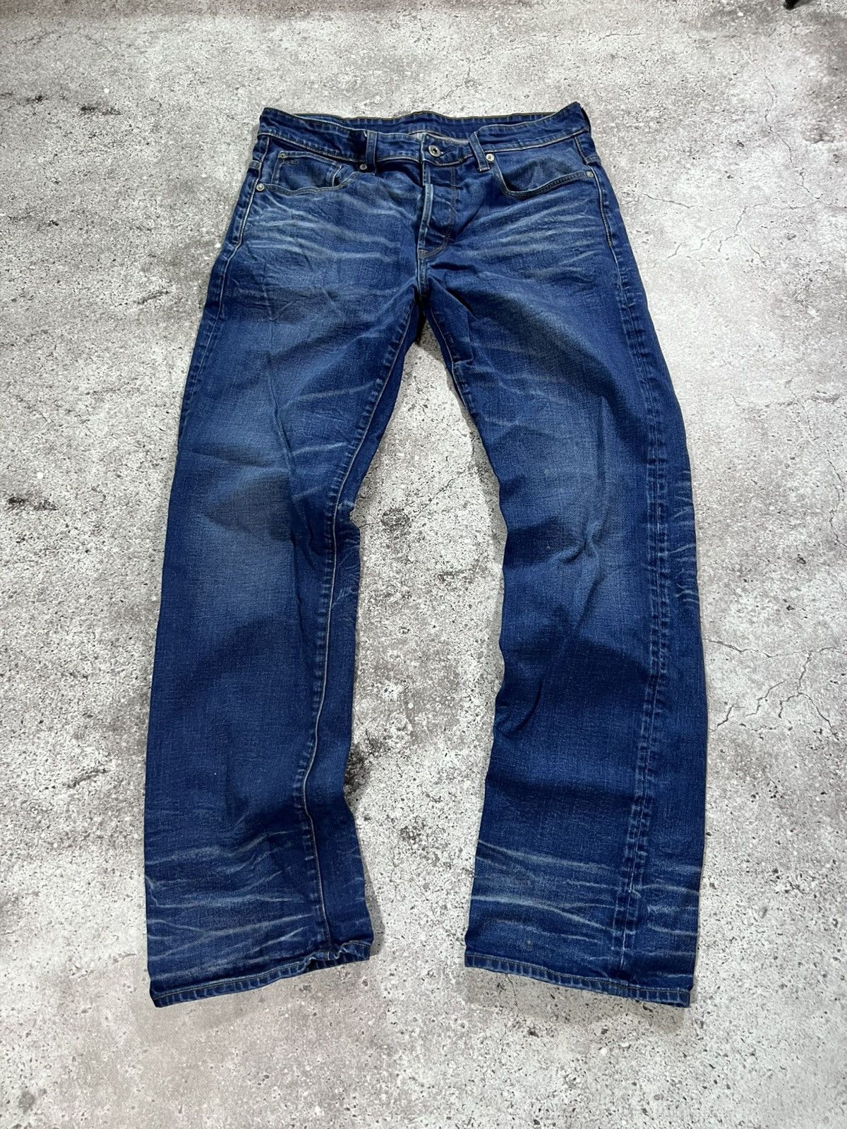 G-Star Distressed G-Star Raw Denim Jeans Size 34x34 Faded Jeans Size US 34 / EU 50 - 3 Thumbnail