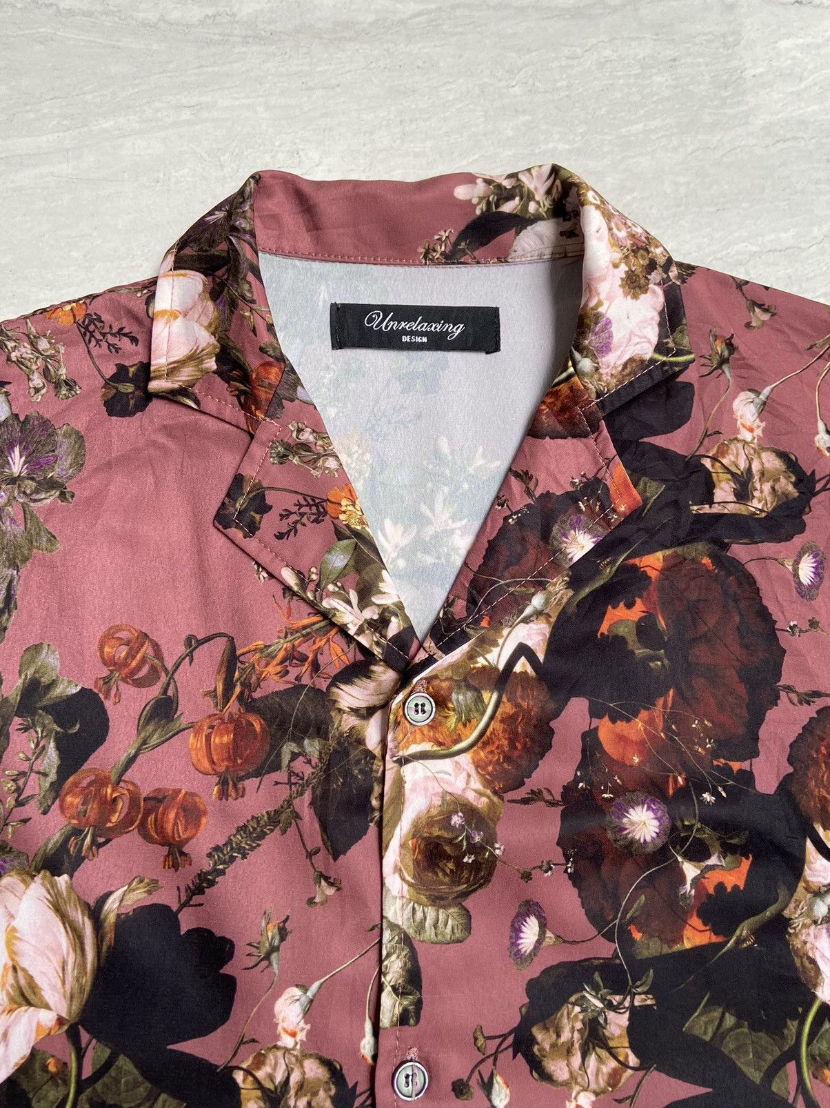 Designer × Japanese Brand UNRELAXING DESIGN Flowers Motive Shirt Size US XXL / EU 58 / 5 - 9 Thumbnail