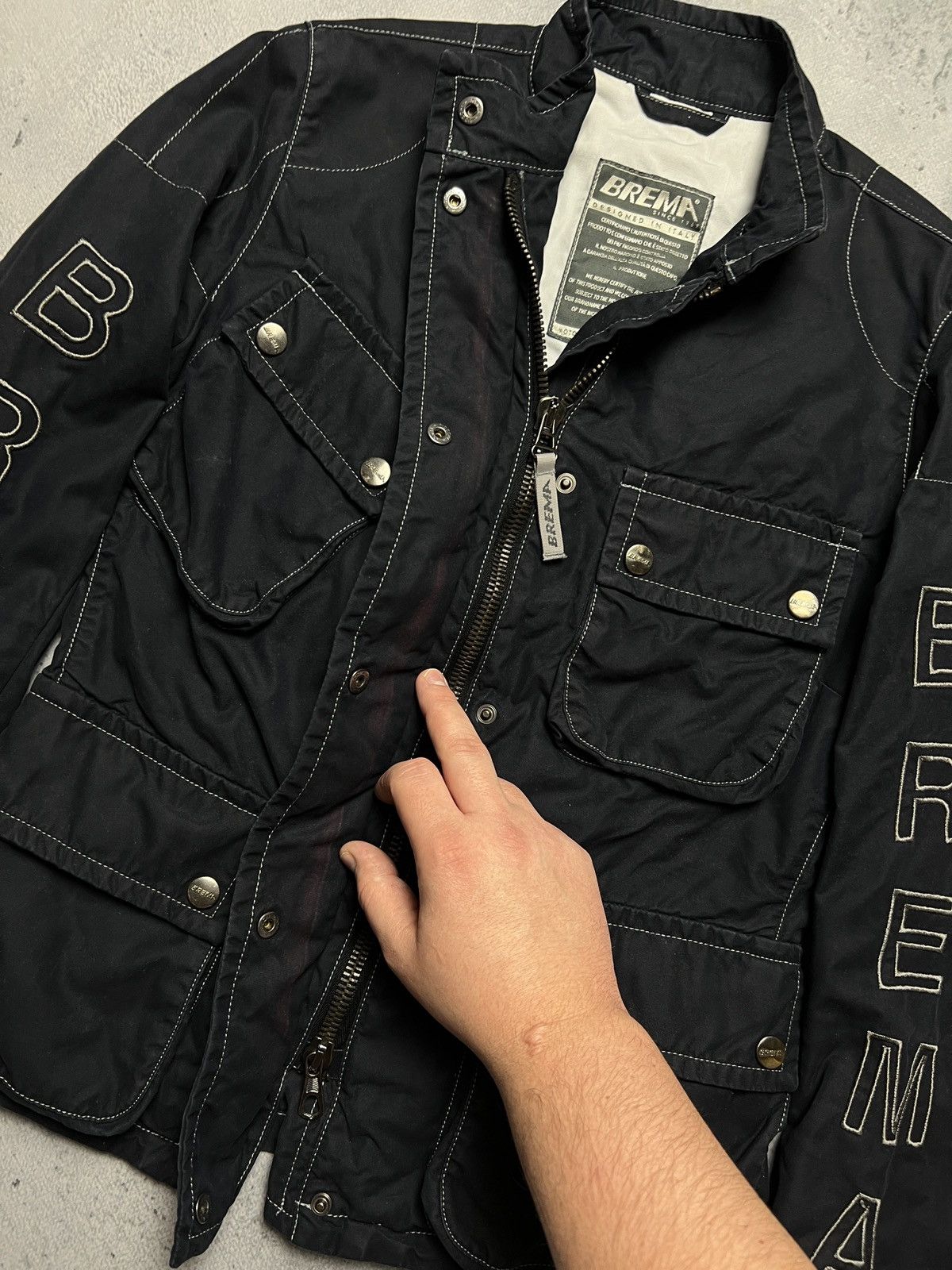 Other Brema Racing GT H2Out Italy Motorcycle Luxury Cargo Jacket Size S / US 4 / IT 40 - 8 Thumbnail