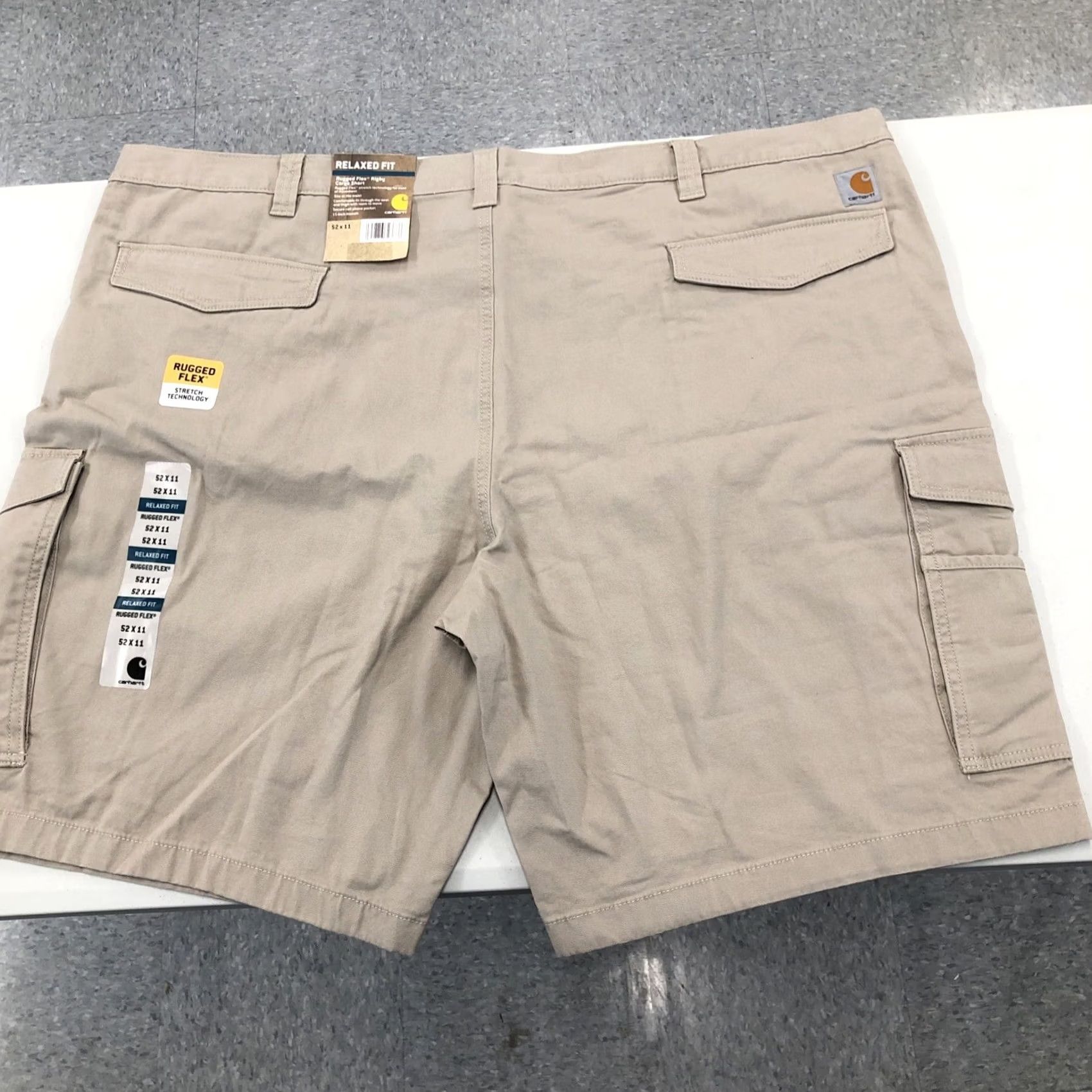 Carhartt VINTAGE Carhartt Men's Rugged Flex Rigby Cargo 11 Inch Short 52 Tan Cargo Mens Size US 36 / EU 52 - 5 Thumbnail