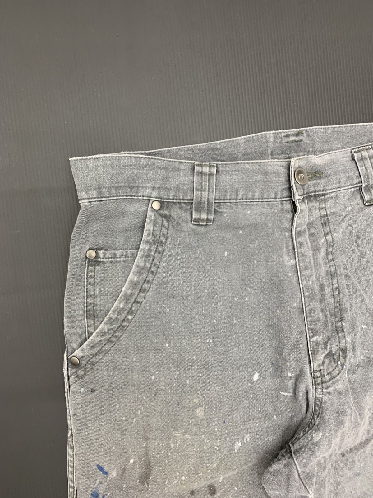Uniqlo THRASHED FADED Uniqlo Double Knee Painter Pant Size US 33 - 5 Thumbnail