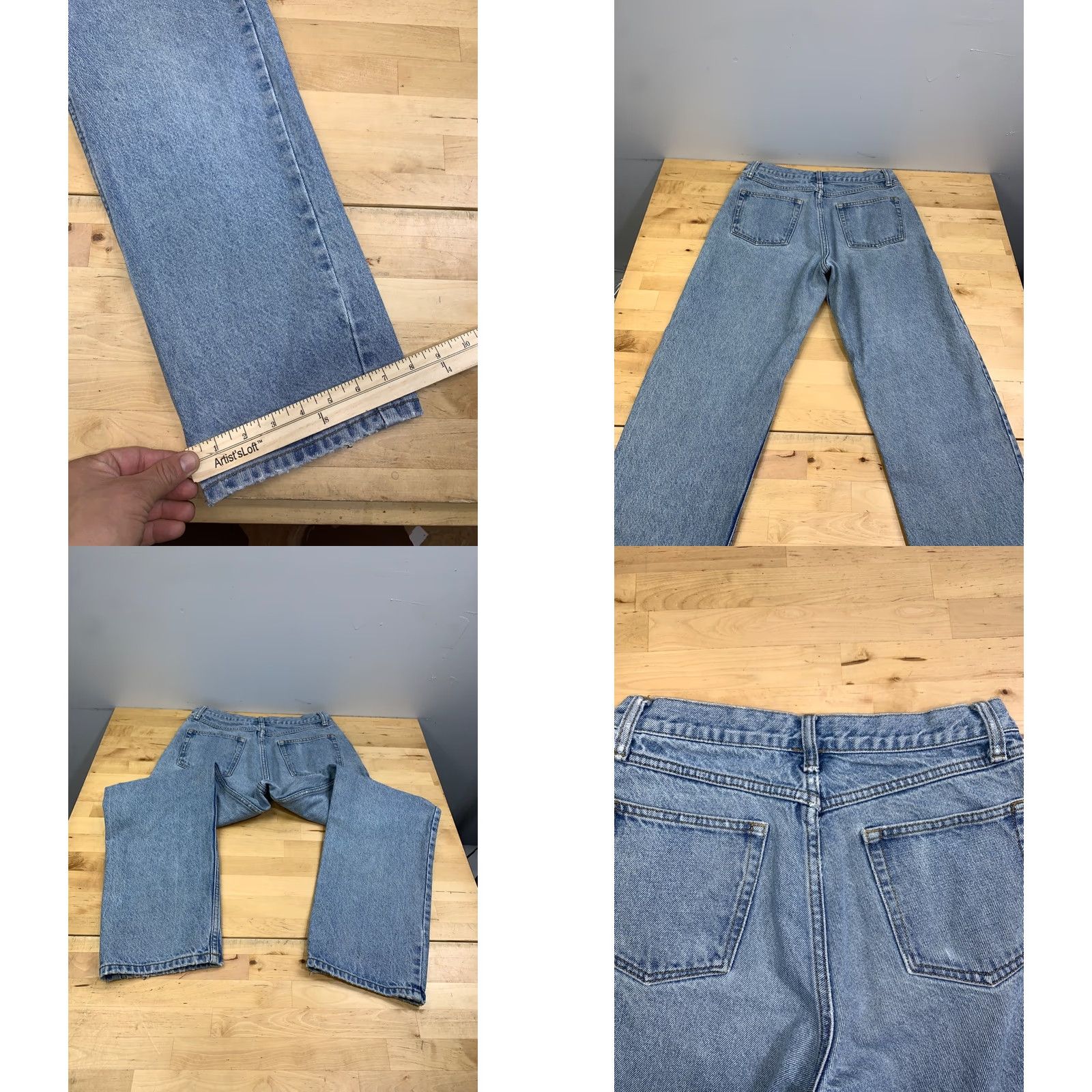 Vintage J Galt Jeans Women S Blue Straight 5-Pocket Button Fly Denim Vintage No Size 28" / US 6 / IT 42 - 8 Thumbnail