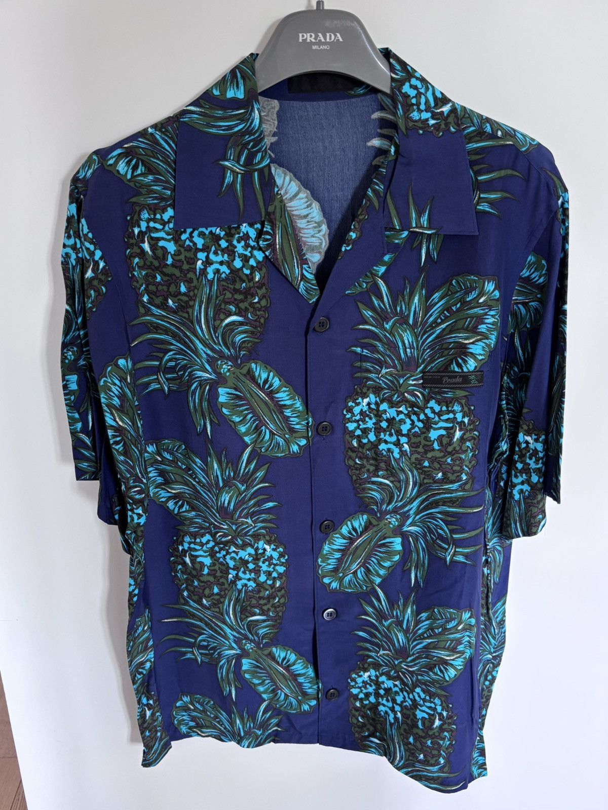 Prada SS2017 Pineapple Print Shirt Size US M / EU 48-50 / 2 - 3 Thumbnail