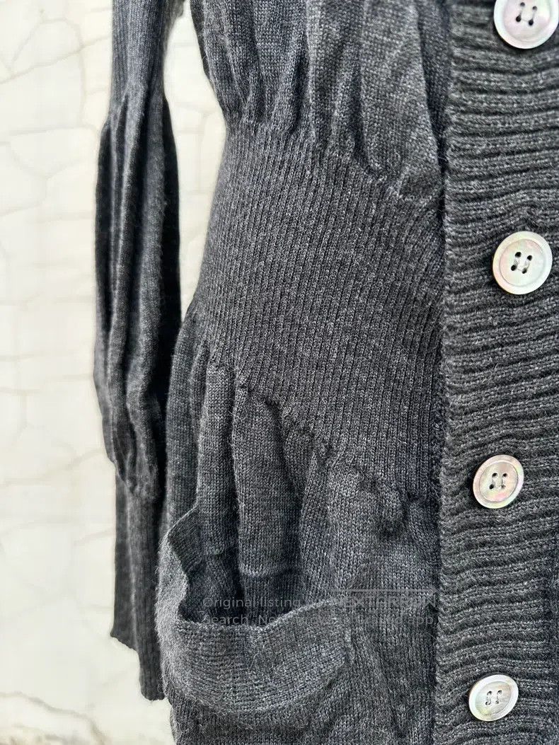 Comme des Garcons Comme Des Garcons Wool Knit Cardigan, Open-front Dress Size S / US 4 / IT 40 - 4 Thumbnail
