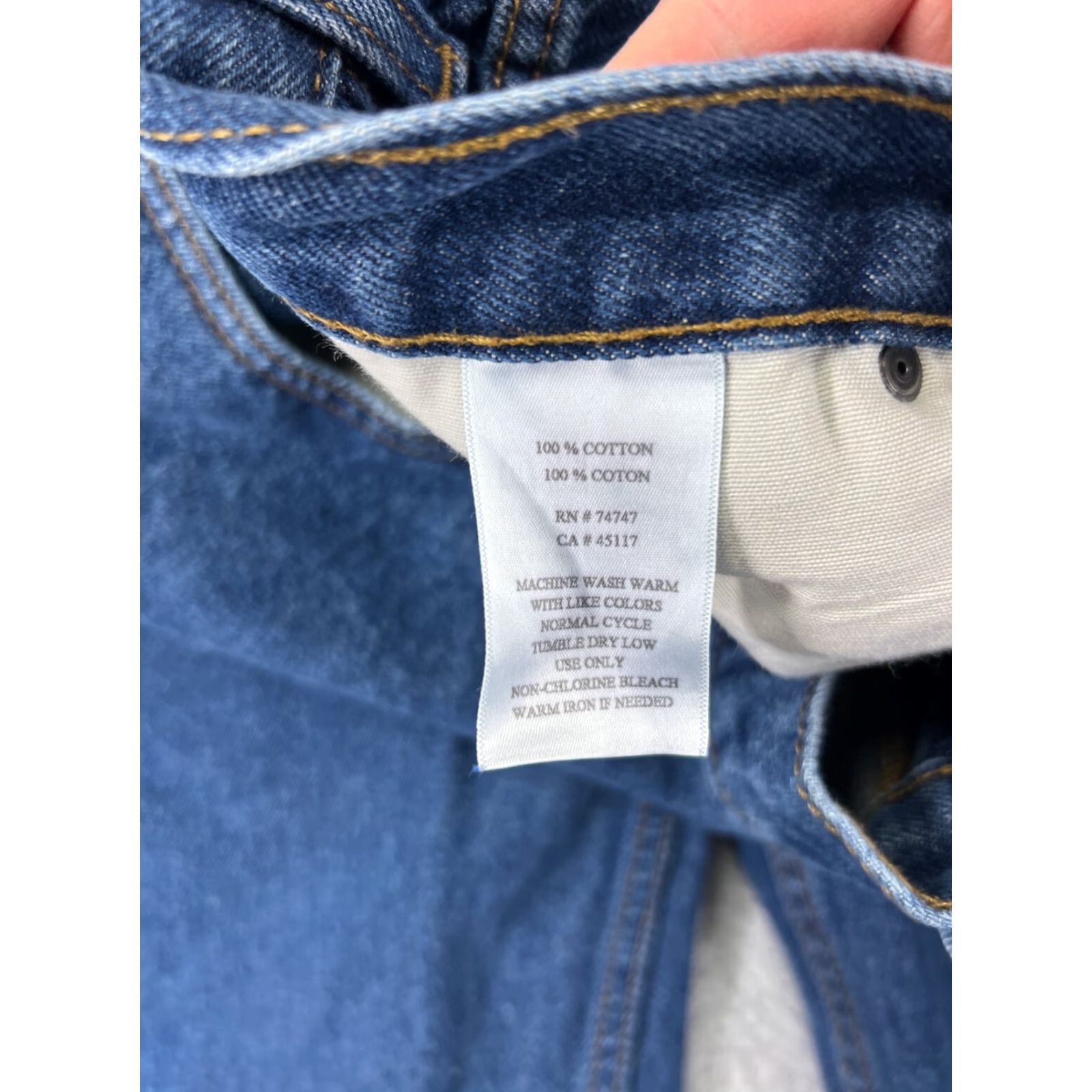 Vintage Redhead Jeans Mens 42 Blue Denim Basspro 100% Cotton Camp Fishing Size US 42 / EU 58 - 4 Thumbnail