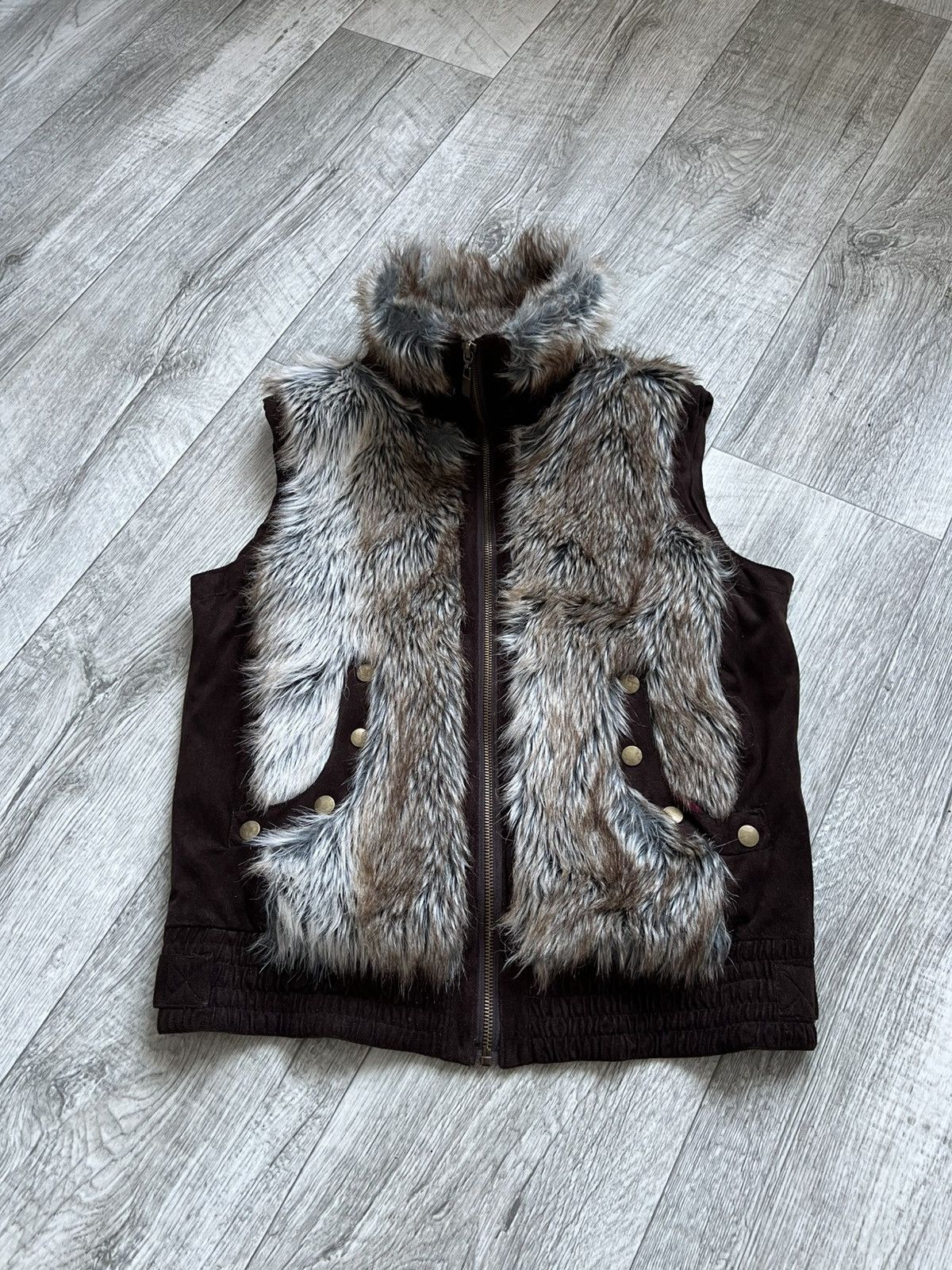 Hysteric Glamour Crazy Archived Faux Fur Y2k Vest Hysteric Glamour LGB 00s Size S / US 4 / IT 40 - 6 Thumbnail