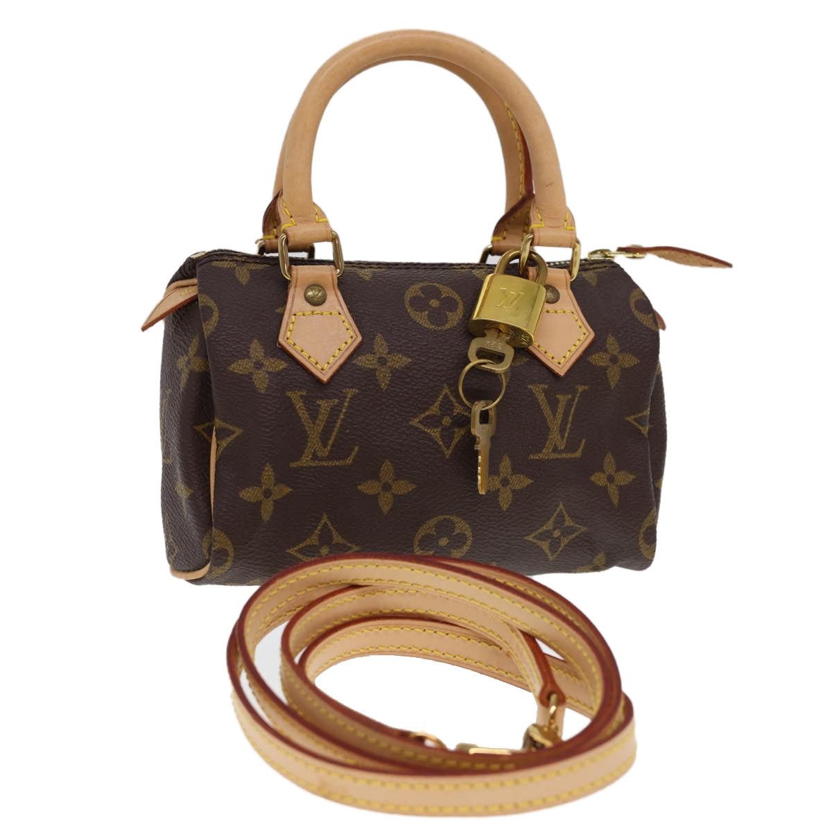 Louis Vuitton Monogram Mini Speedy Hand Bag M41534 in Brown, Women's