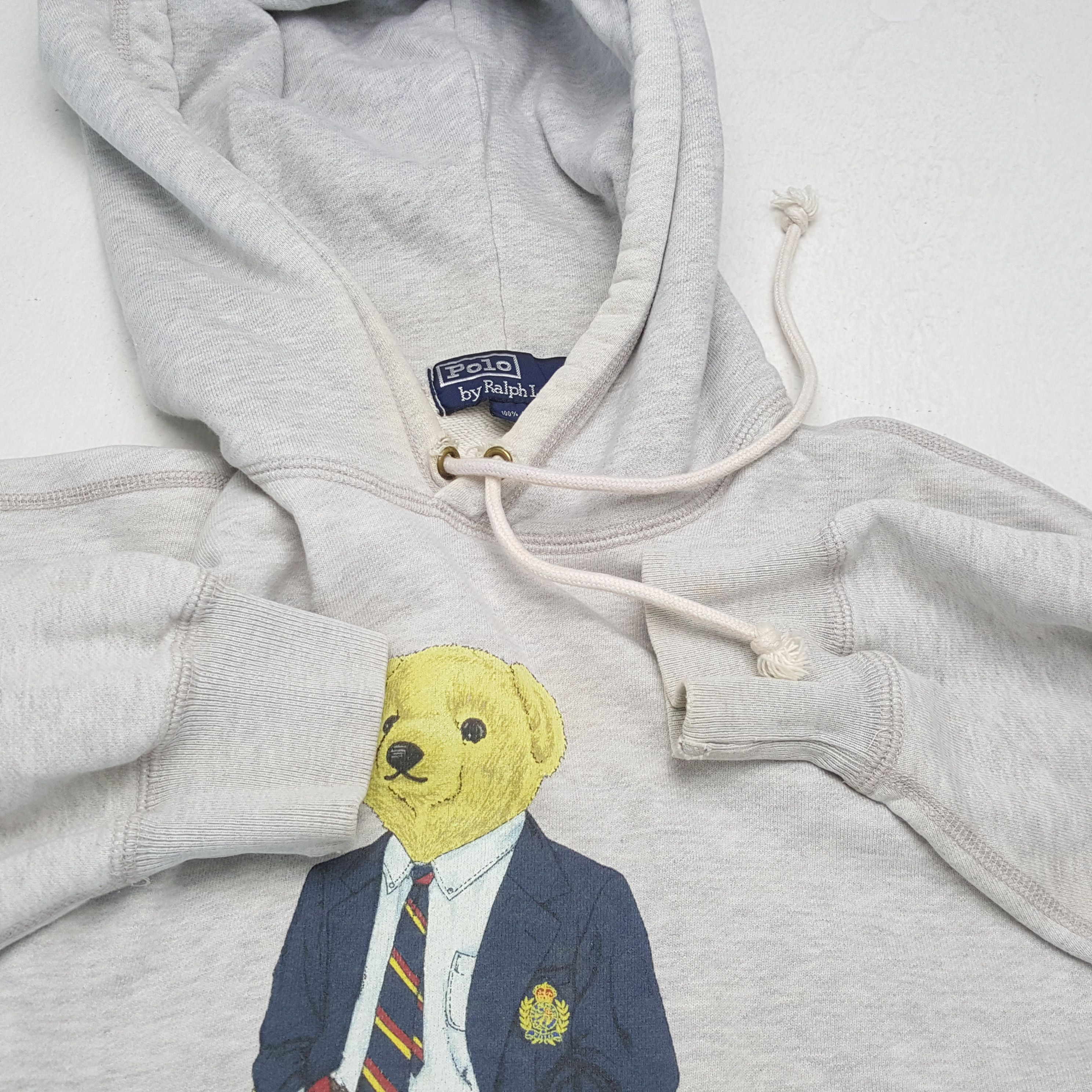 Polo Ralph Lauren × Vintage POLO BEAR by RALPH LAUREN Fashion Style Hoodies Size US L / EU 52-54 / 3 - 9 Thumbnail