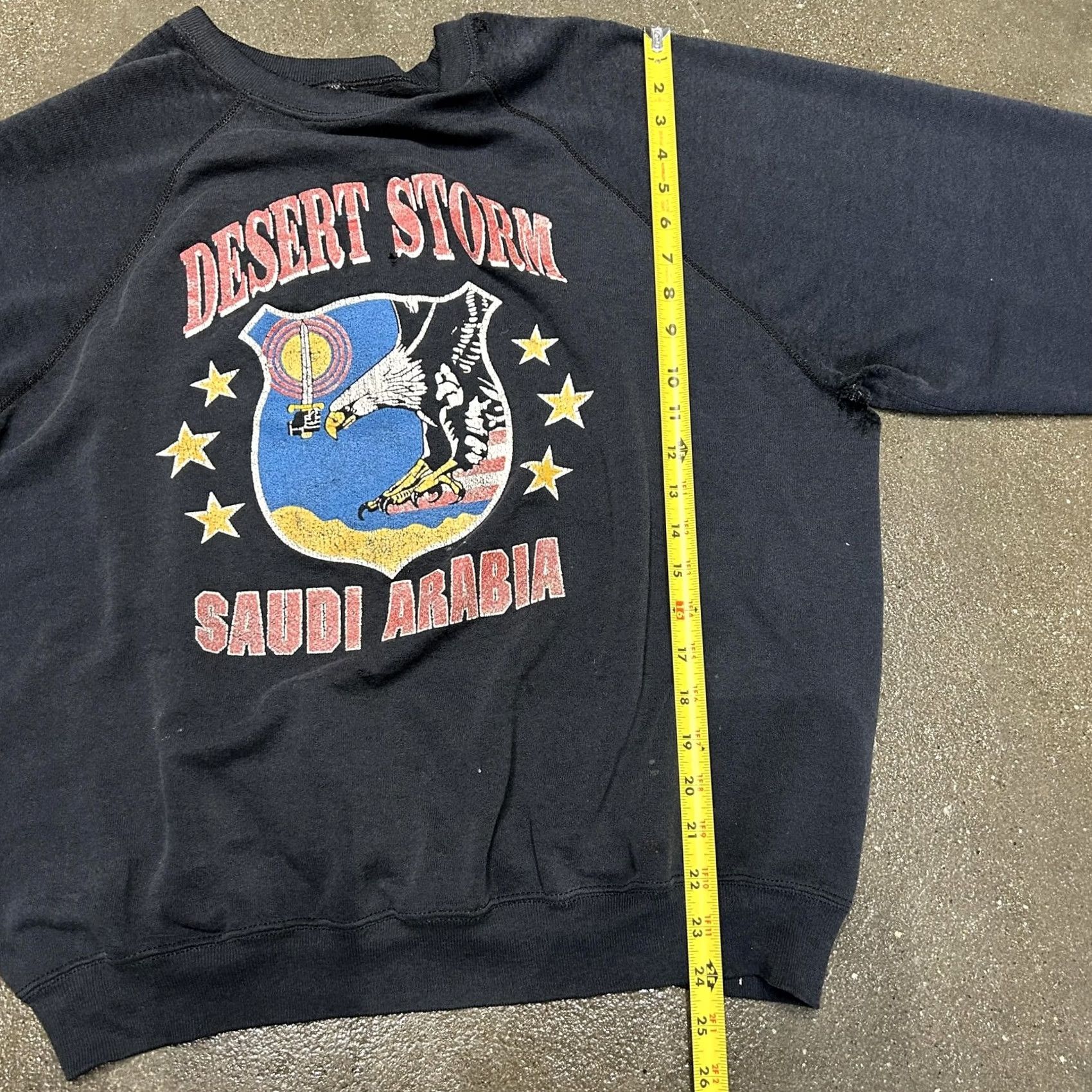 Vintage VINTAGE Desert Storm Sweatshirt Mens XL Black Saudi Arabia Graphic Pullover Size US XL / EU 56 / 4 - 5 Thumbnail