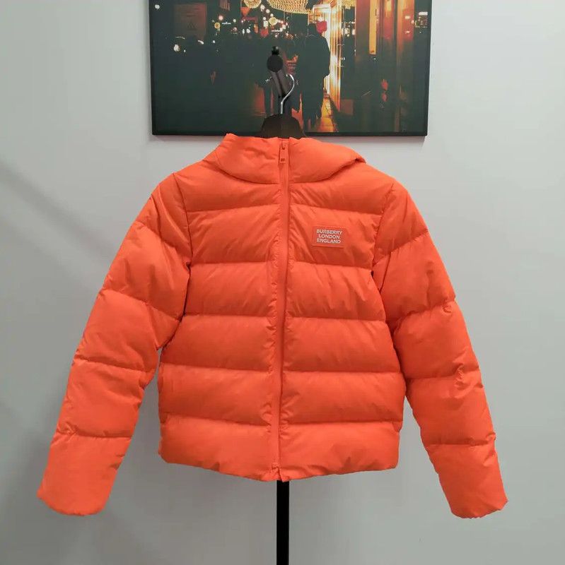 Burberry Burberry Winter Orange Short Down Jacket Size L / US 10 / IT 46 - 1 Thumbnail