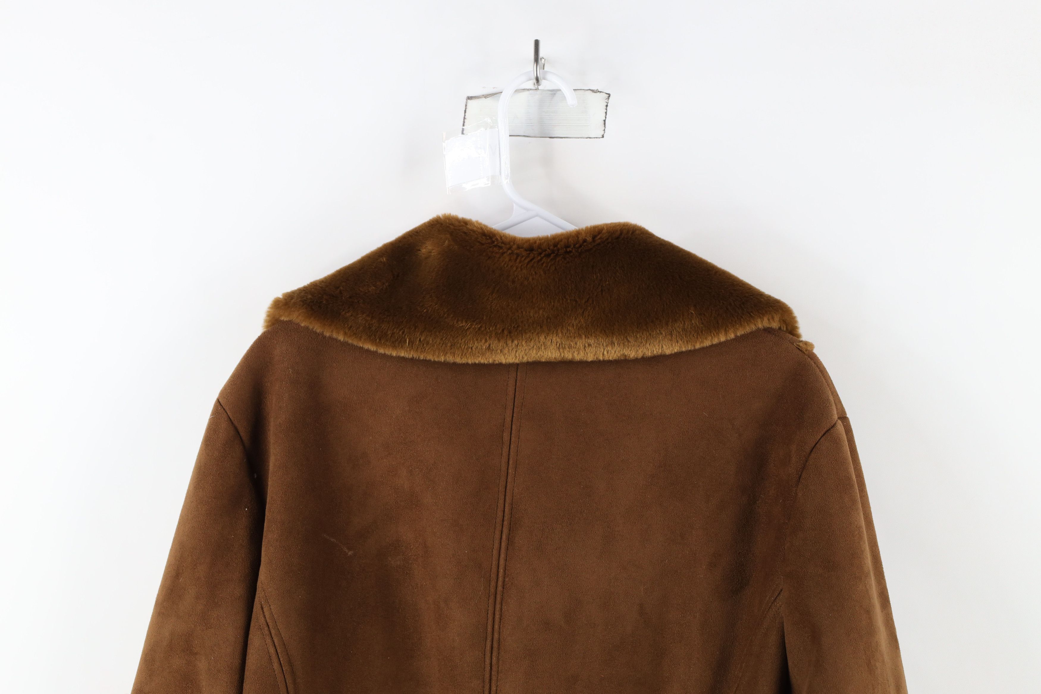 Vintage Vintage 90s Streetwear Plush Pennylane Coat Jacket Brown Size XL / US 12-14 / IT 48-50 - 15 Thumbnail