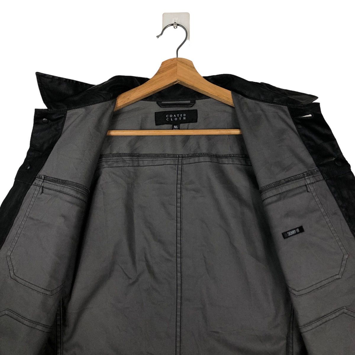 Japanese Brand 🔥Vtg Coated Cloth Biker Jacket Cropped Uniqlo Issey Miyake Size US XL / EU 56 / 4 - 12 Thumbnail