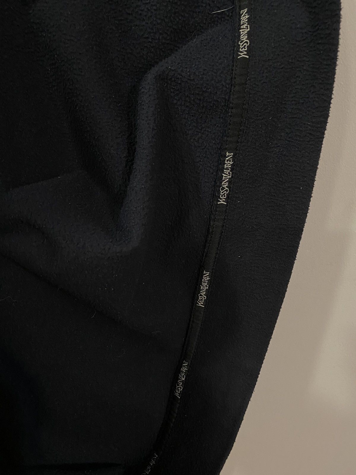 Yves Saint Laurent Fleece YSL Sweatshirt 1/4 Zip Big Logo YSL Sweater Polar Size US XL / EU 56 / 4 - 7 Thumbnail