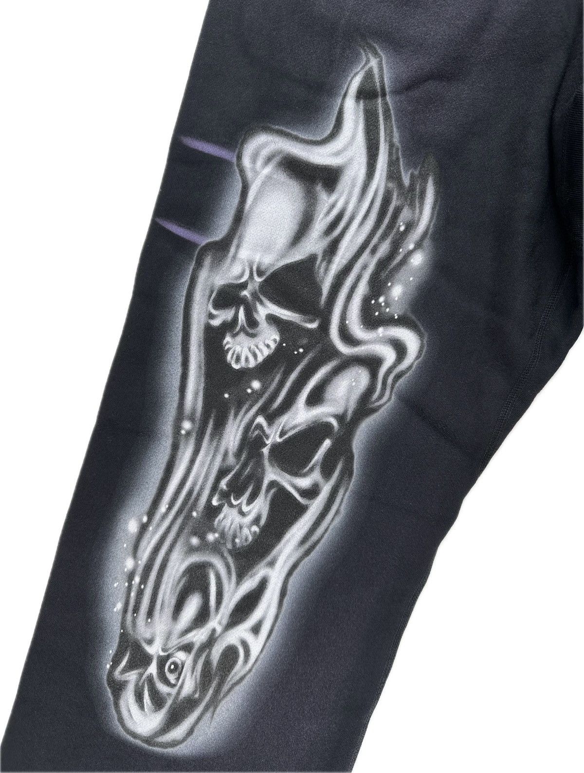 HELLSTAR Hellstar Airbrushed Skull Elastic Sweatpants Size US 34 / EU 50 - 3 Thumbnail