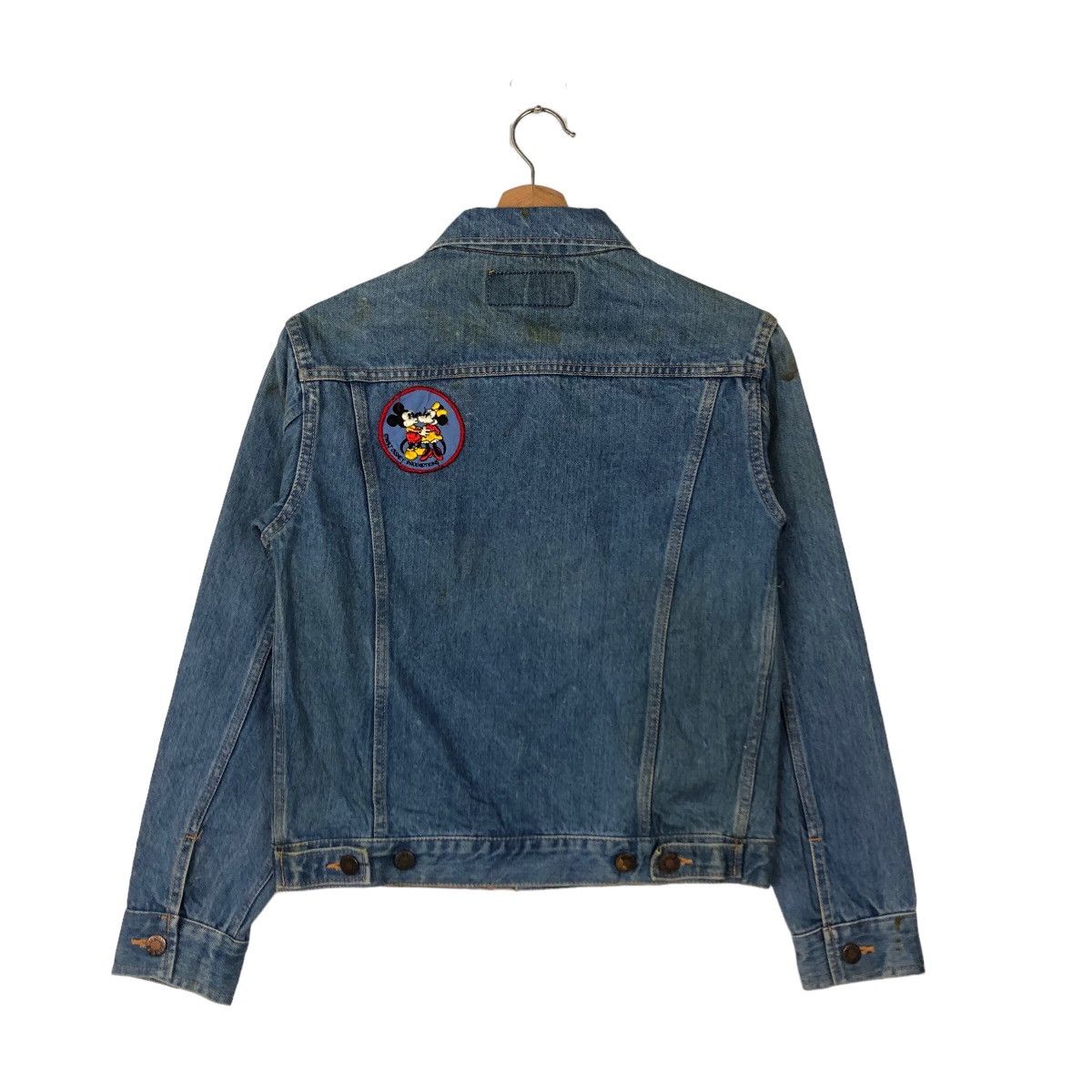 Other 🔥VINTAGE CROPPED TRUCKER DENIM JACKET SANJEGO MICKEY MOUSE Size S / US 4 / IT 40 - 7 Thumbnail