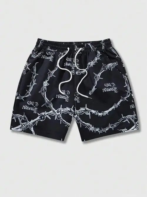 Japanese Brand Print Y2k Shorts DRIP summer Size US 34 / EU 50 - 1 Thumbnail