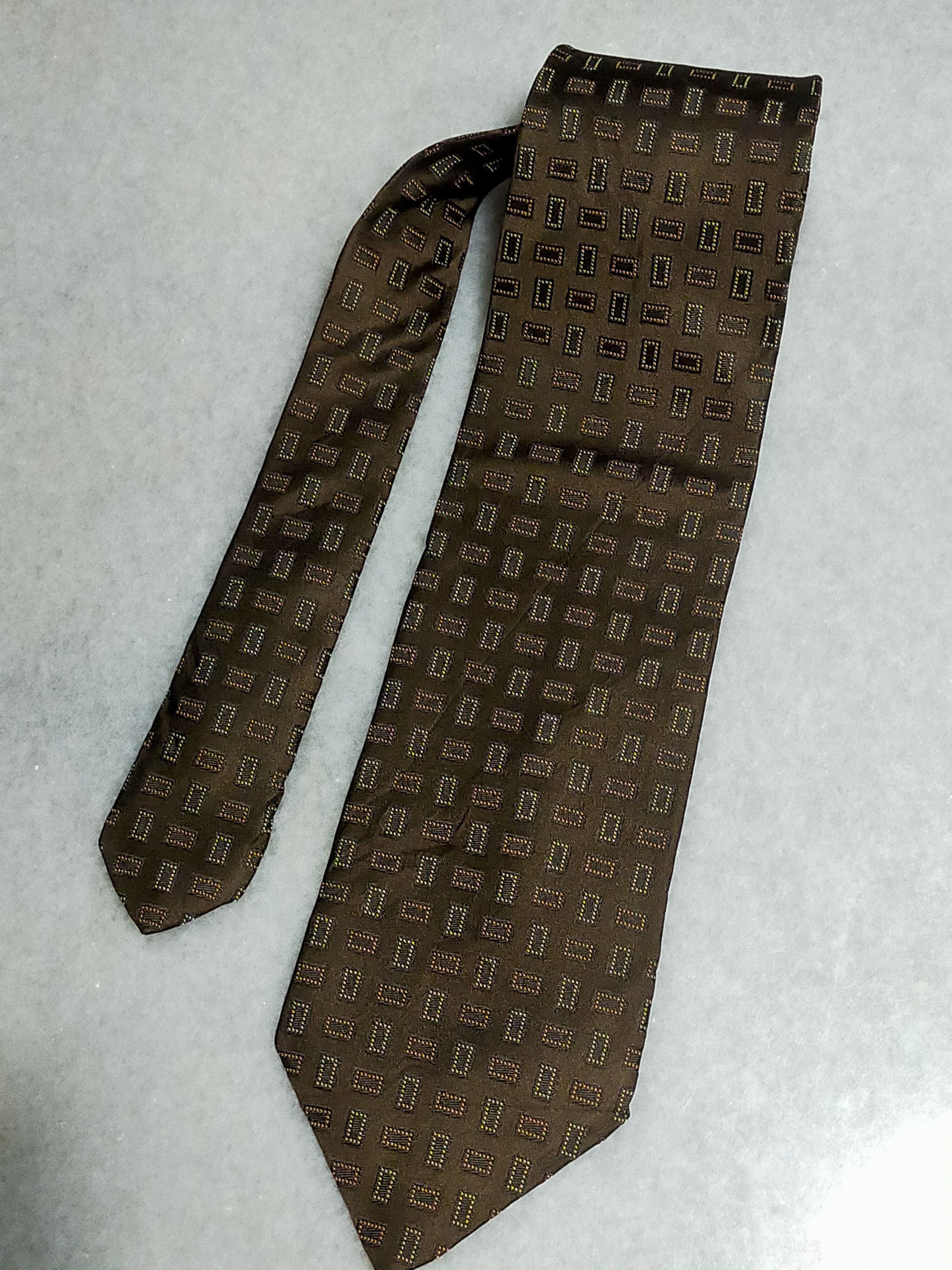 Kansai Yamamoto SISSY BY KANSAI YAMAMOTO BROWN LUXURY SILK TIE Size ONE SIZE - 1 Thumbnail
