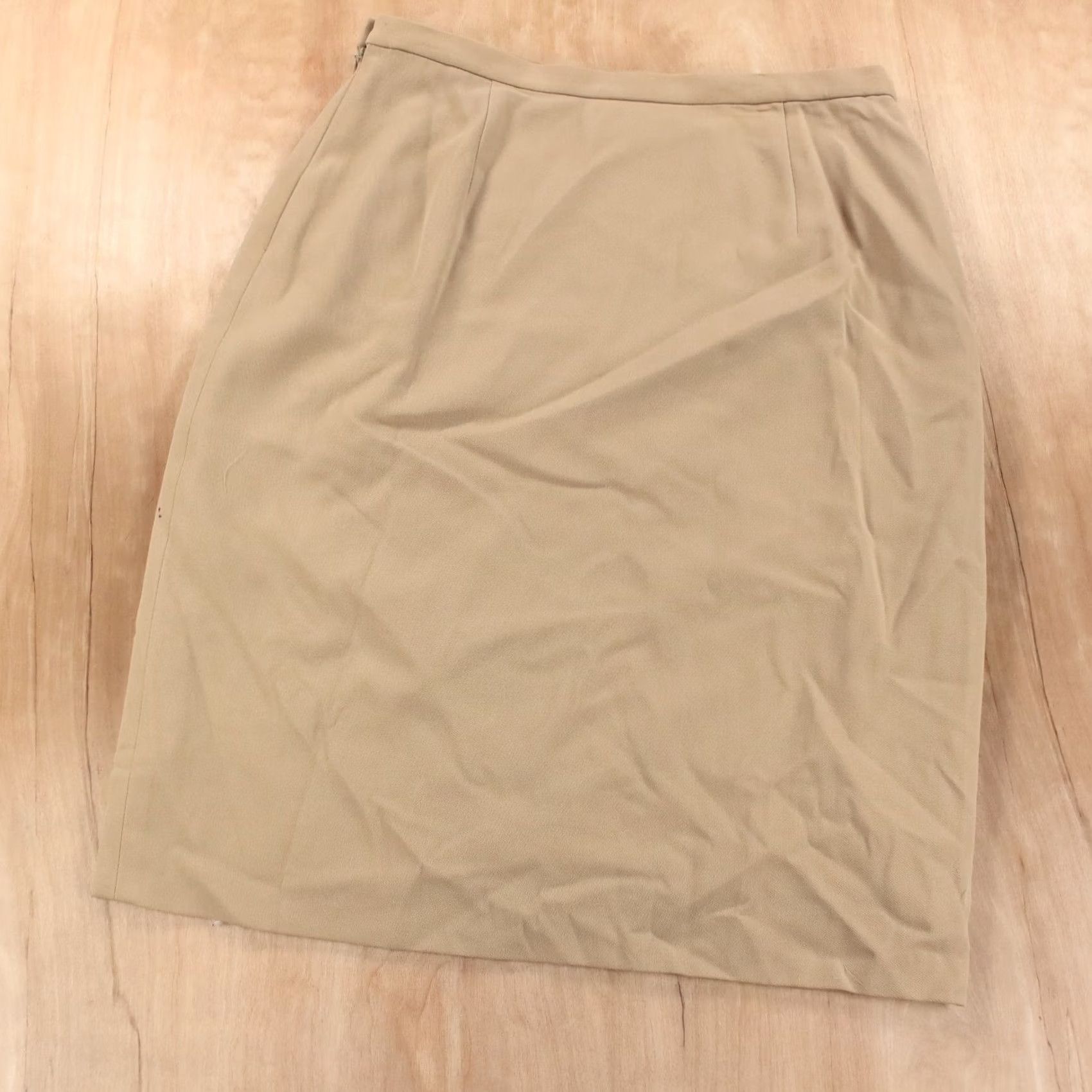 Giorgio Armani GIORGIO ARMANI pencil skirt knee length beige wool rayon lined italy sz 46 Size 32" / US 10 / IT 46 - 5 Thumbnail