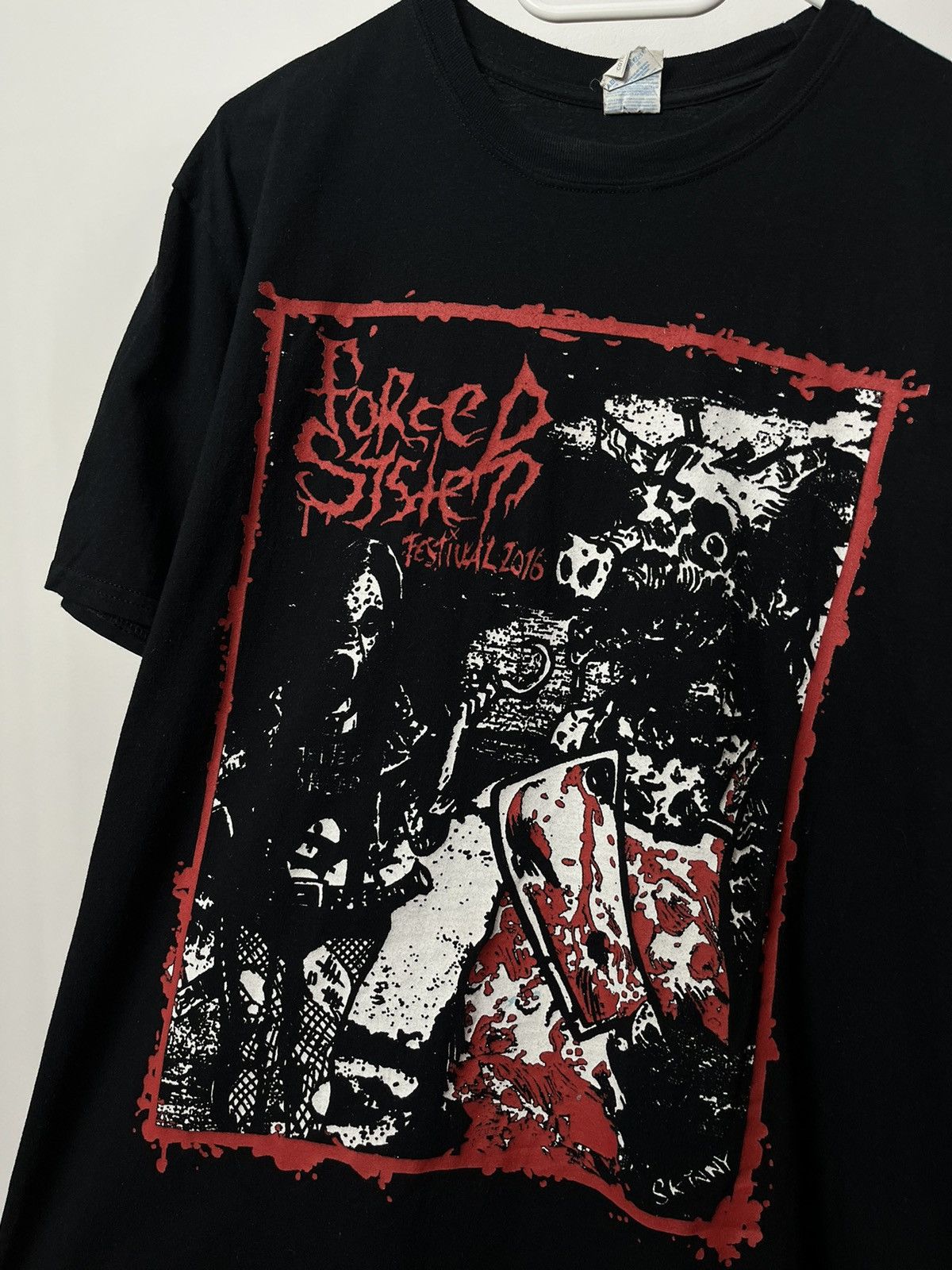 Band Tees × Vintage Forced Sister t shirt Size US XL / EU 56 / 4 - 4 Thumbnail