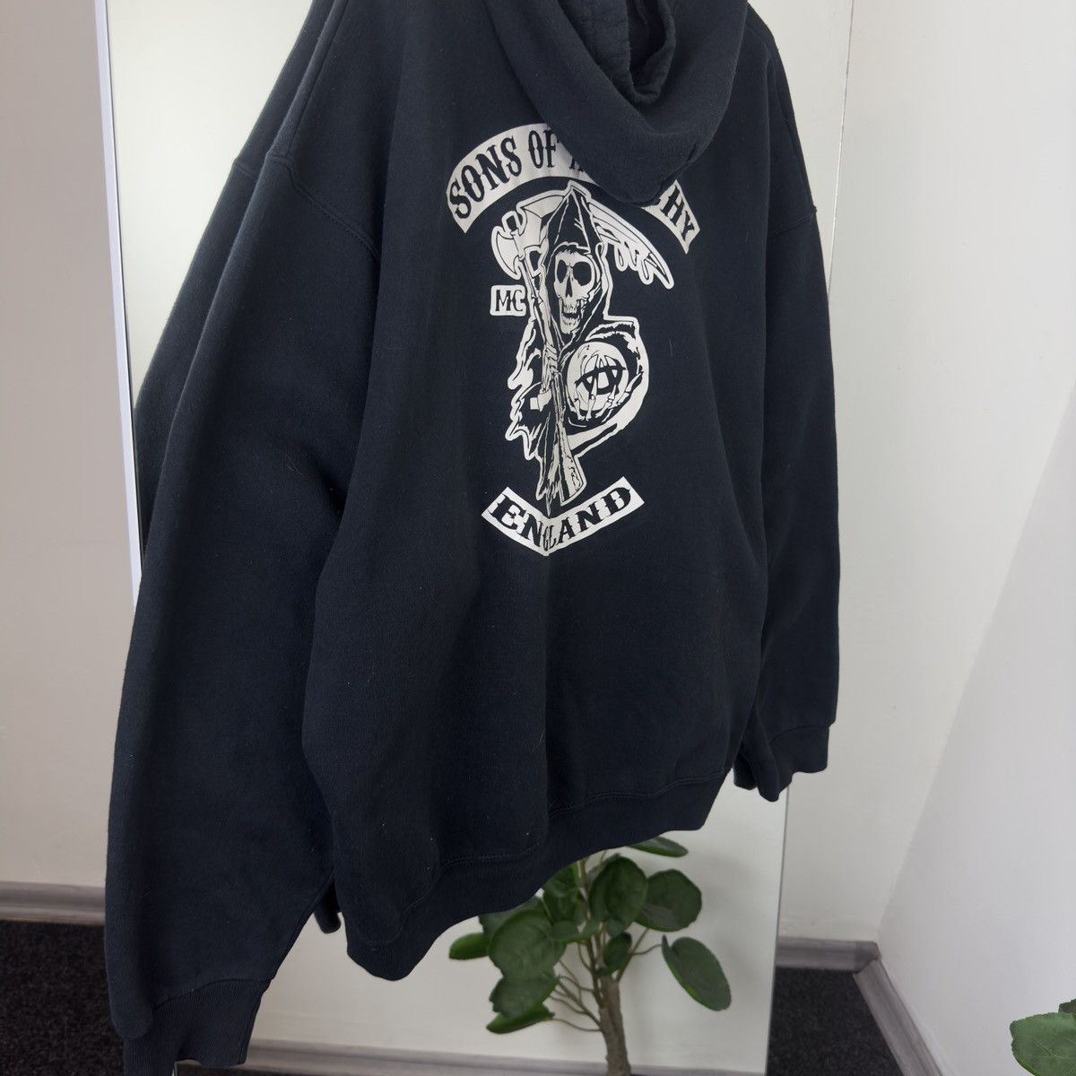 American Apparel Vintage Sons Of Anarchy England Big Print Boxy Fit Size US XL / EU 56 / 4 - 6 Thumbnail