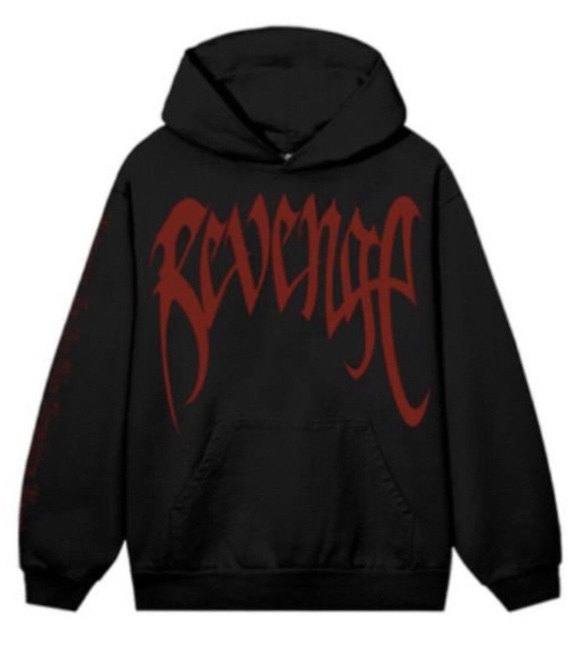 Revenge NEW REVENGE X HEARTBREAK HOODIE BLACK RED Grailed