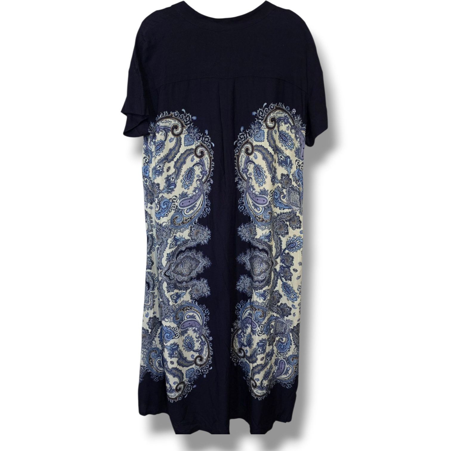 H&M H&M Women’s Blue Short Sleeve Button-Down Midi Dress Size 2 Size XS / US 0-2 / IT 36-38 - 5 Thumbnail