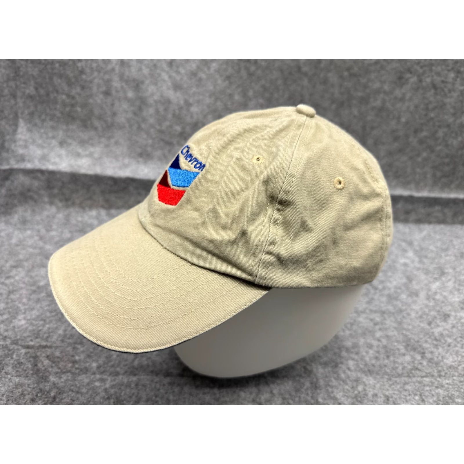 Vintage Chevron Hat Cap Snap Back Adult One Size Beige Cotton Twill Baseball Cap Adjustable Men Casual Size ONE SIZE - 3 Thumbnail