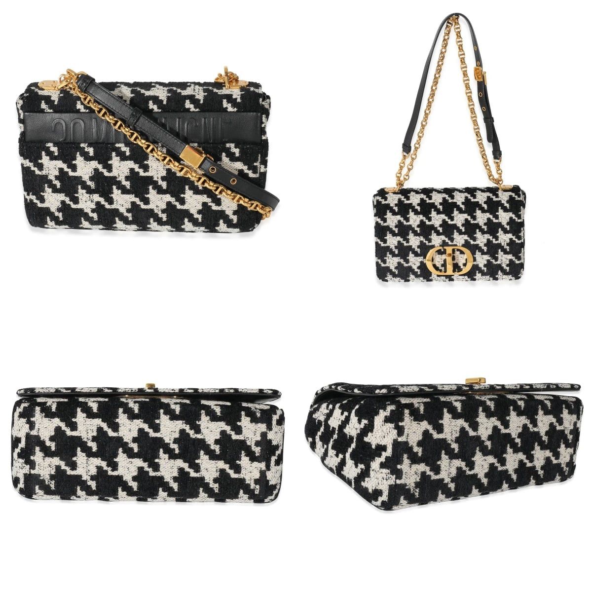 Christian Dior Monsieur Christian Dior Canvas Caro Macro-houndstooth Fabric Bag Size ONE SIZE - 1 Preview